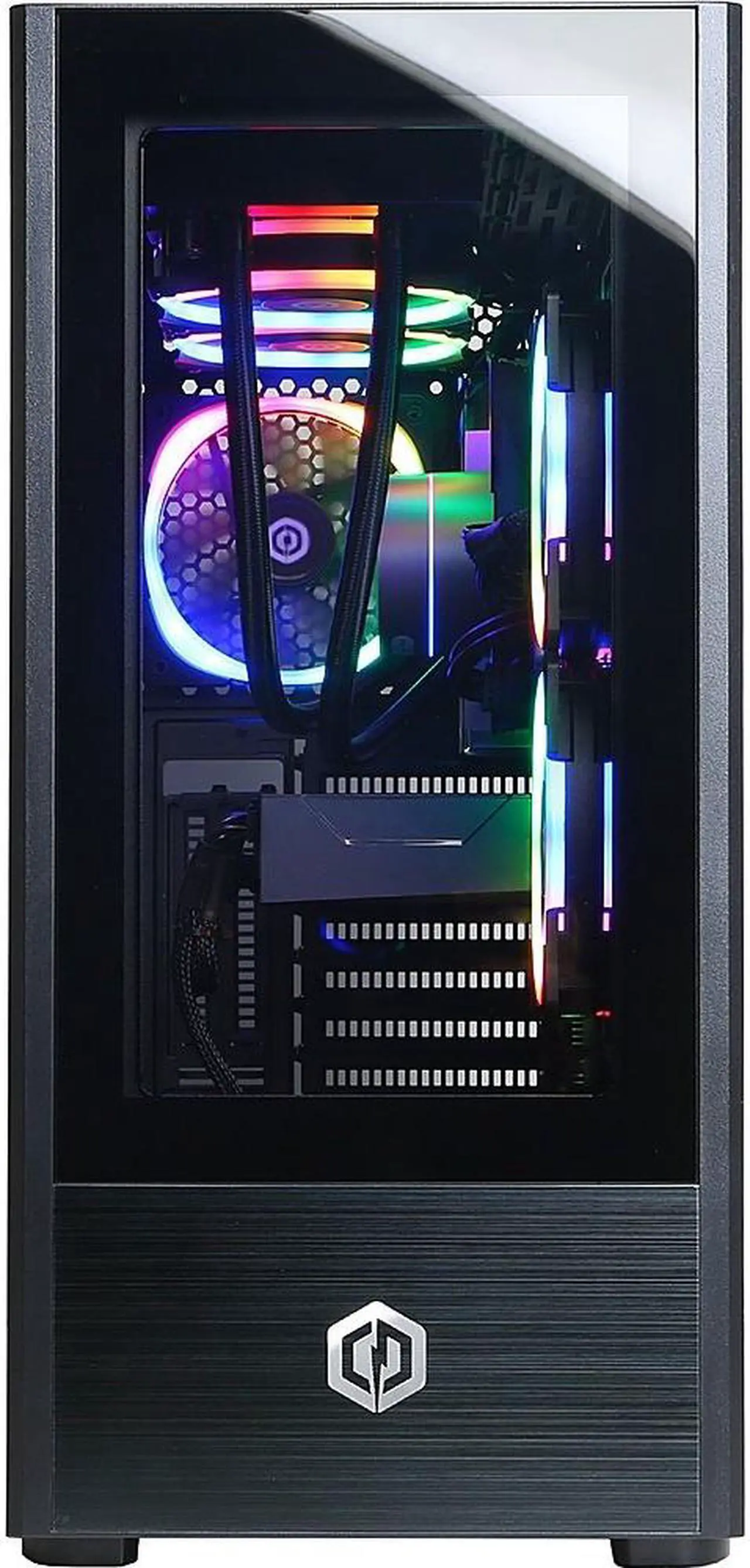 Alt view image 2 of 6 - CyberpowerPC Gamer Supreme Liquid Cool SLC8960CPGV7 w/ Intel Core i7-13700KF 3.4GHz CPU, 32GB DDR5, NVIDIA GeForce RTX 4070 12GB, 1TB PCI-E Gen4 NVMe SSD, 2TB HDD,Win 11 Home 64-Bit