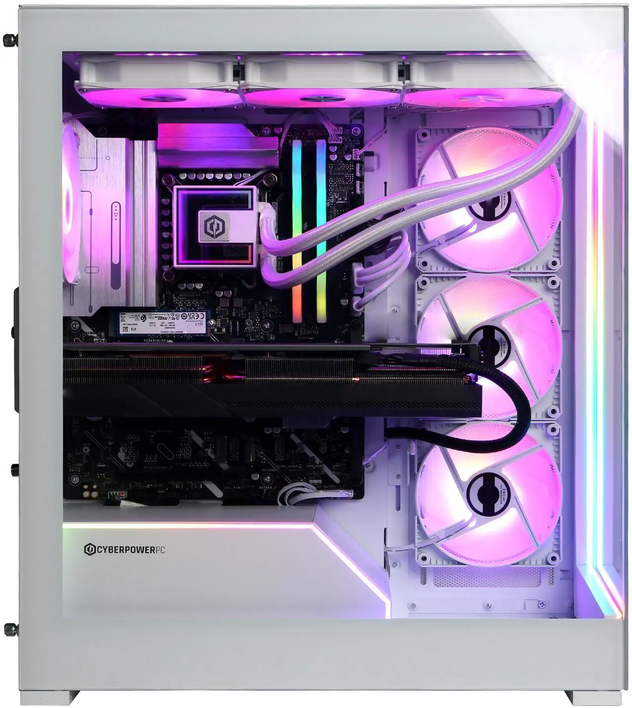 Alt view image 6 of 6 - CyberPowerPC Gamer Supreme Liquid Cool GXL70190 - Intel Core Ultra 9 285K 3.7GHz CPU, 64GB DDR5, NVIDIA GeForce RTX 5090 32GB, 4TB PCIe 4.0 NVMe SSD & Win 11 Home