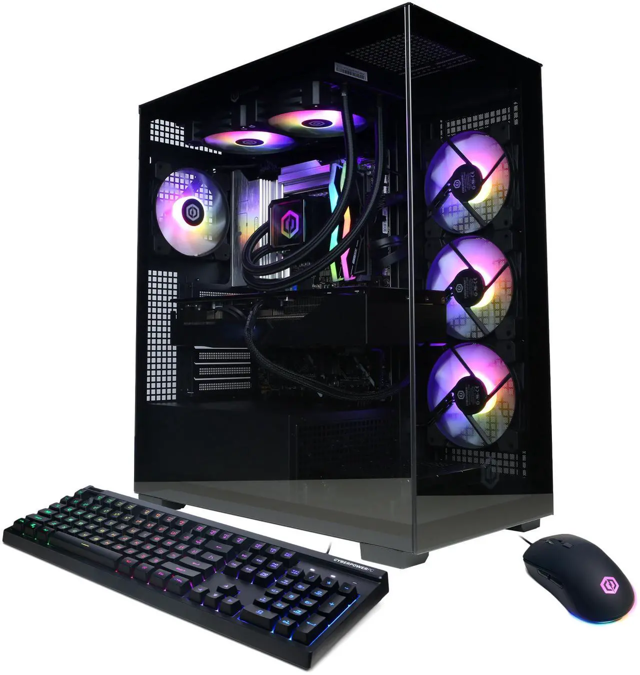 Main image of CyberPowerPC Gamer Supreme Liquid Cool GXL70110 - Intel Core i9-14900KF 3.2GHz CPU, 32GB DDR5, NVIDIA GeForce RTX 5070 Ti 16GB, 2TB PCIe 4.0 NVMe SSD & Win 11 Home