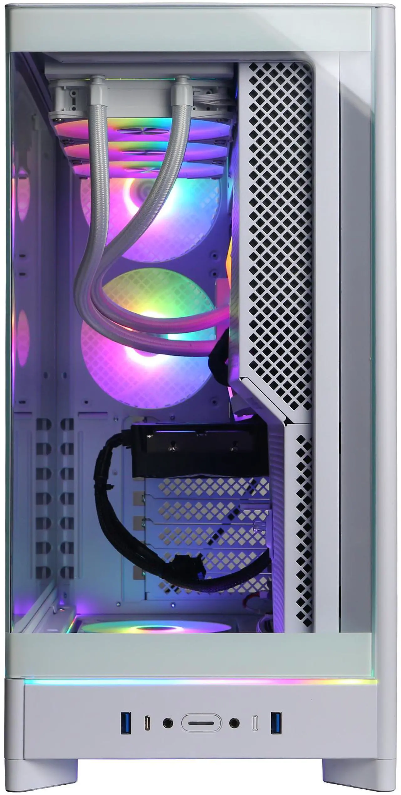 Alt view image 2 of 6 - CyberPowerPC Gamer Supreme Liquid Cool GML70390 - AMD Ryzen 9 9900X 4.4GHz CPU, 32GB DDR5, AMD Radeon RX 9070 XT 16GB, 2TB PCIe 4.0 NVMe SSD & Win 11 Home
