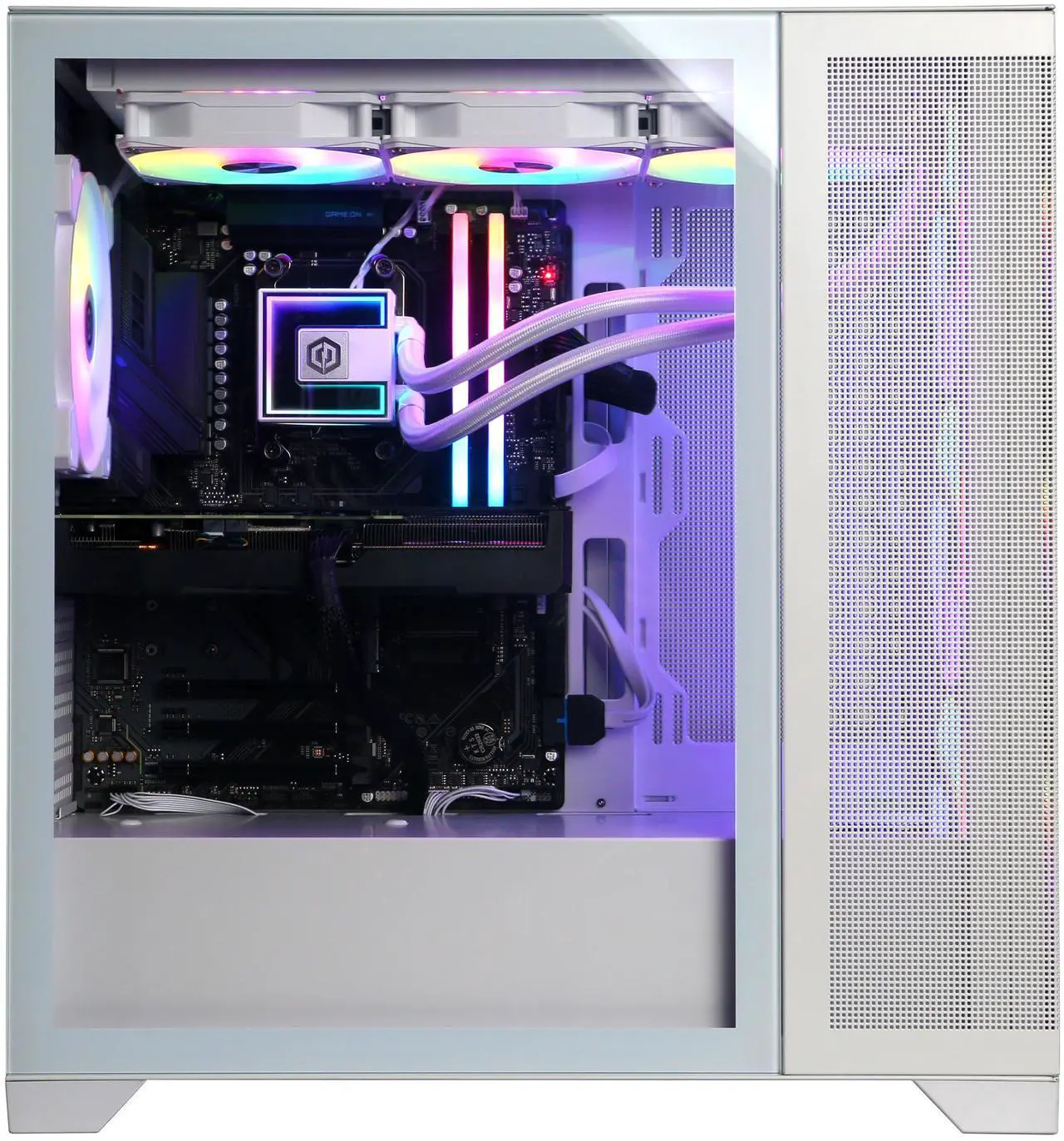 Alt view image 6 of 6 - CyberPowerPC Gamer Supreme Liquid Cool GML70430 - AMD Ryzen 9 9900X3D 4.4GHz CPU, 32GB DDR5, AMD Radeon RX 9070 XT 16GB, 2TB PCIe 4.0 NVMe SSD & Win 11 Home