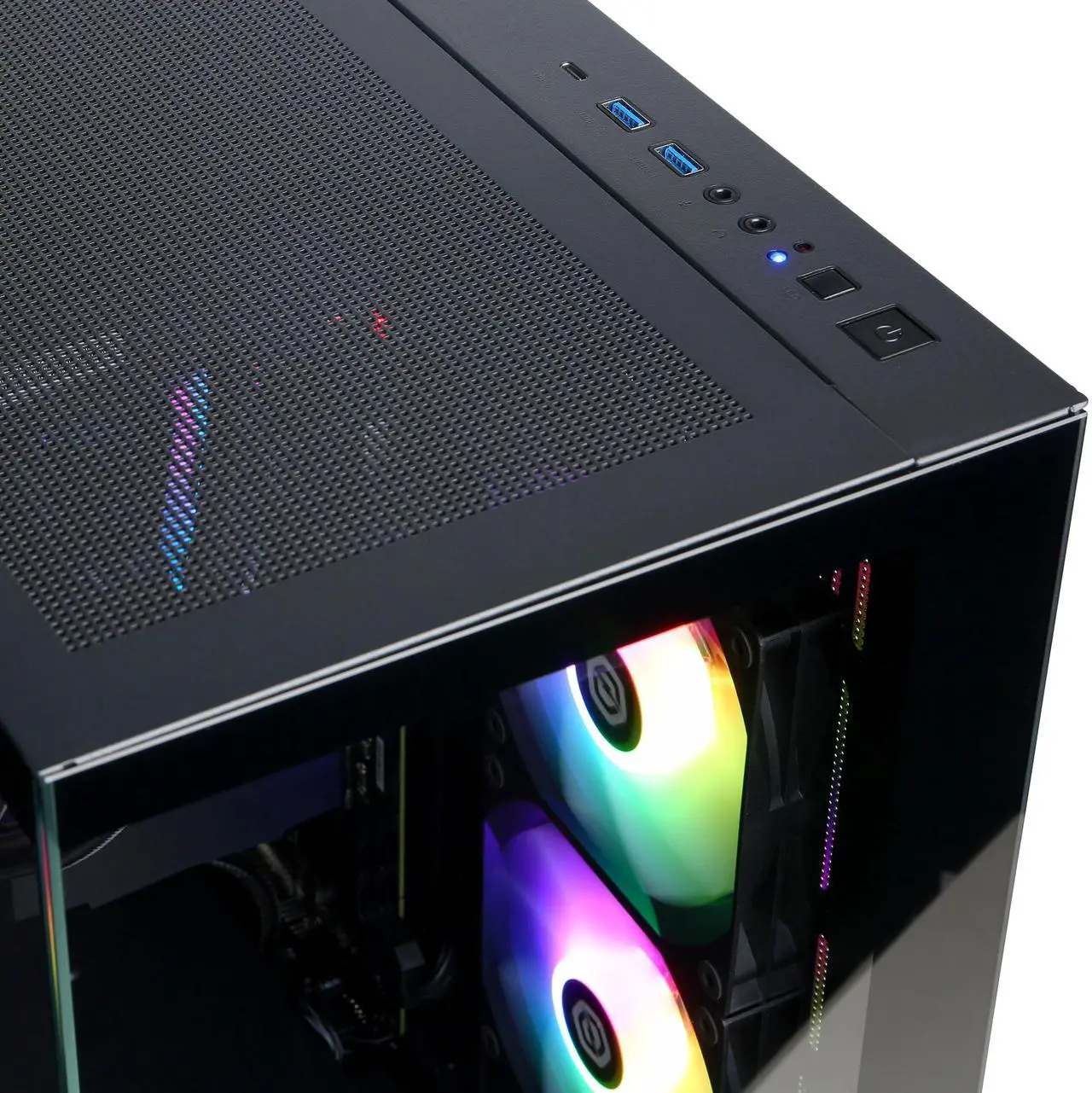 Alt view image 4 of 6 - CyberPowerPC Gamer Supreme Liquid Cool GML70470 - AMD Ryzen 9 9950X3D 4.3GHz CPU, 64GB DDR5, AMD Radeon RX 9070 XT 16GB, 4TB PCIe 4.0 NVMe SSD & Win 11 Home