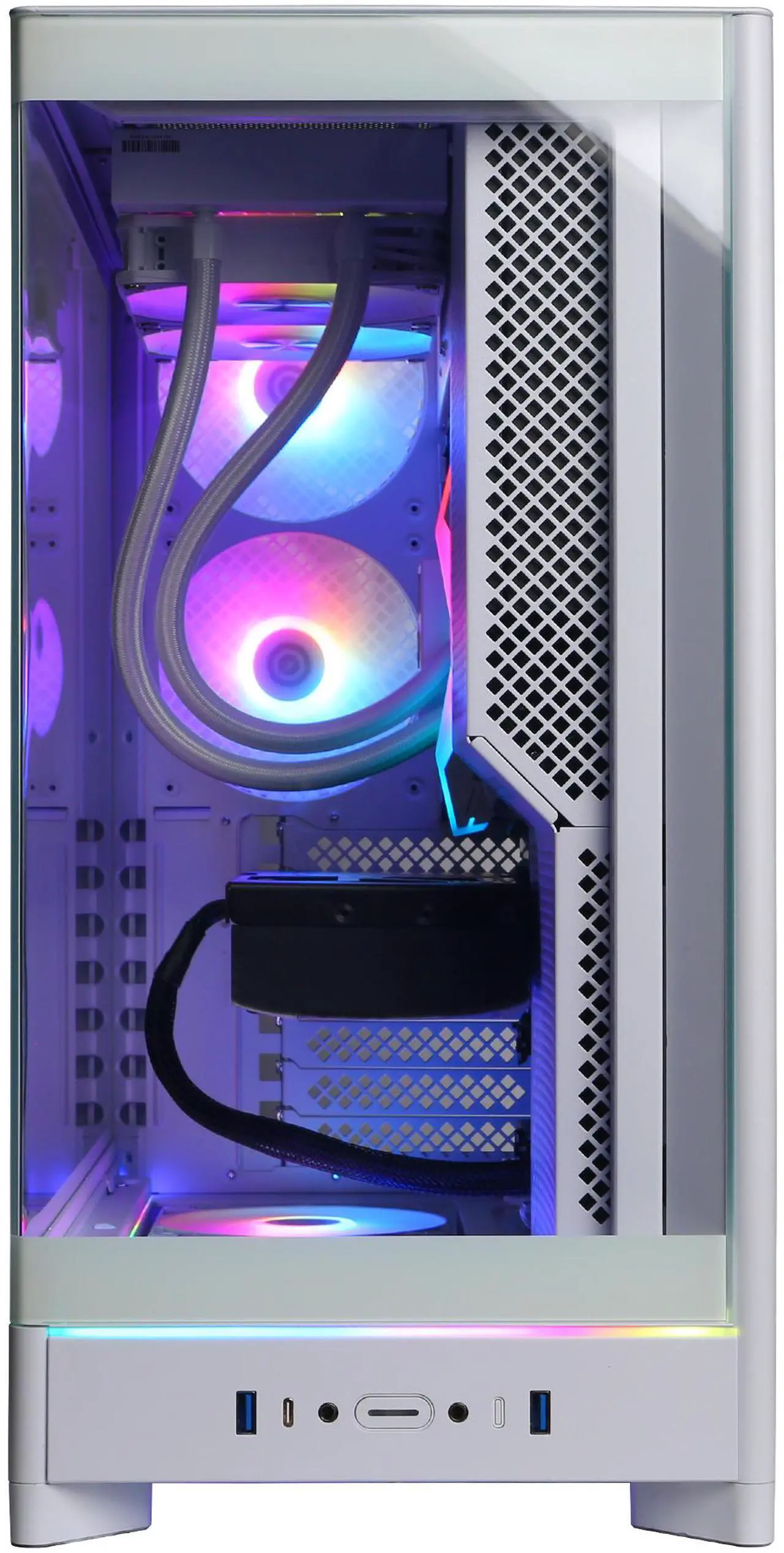 Alt view image 2 of 6 - CyberPowerPC Gamer Supreme Liquid Cool GXL70490 - Intel Core Ultra 7 265KF 3.9GHz CPU, 32GB DDR5, NVIDIA GeForce RTX 5060 Ti 16GB, 2TB PCIe 4.0 NVMe SSD & Win 11 Home