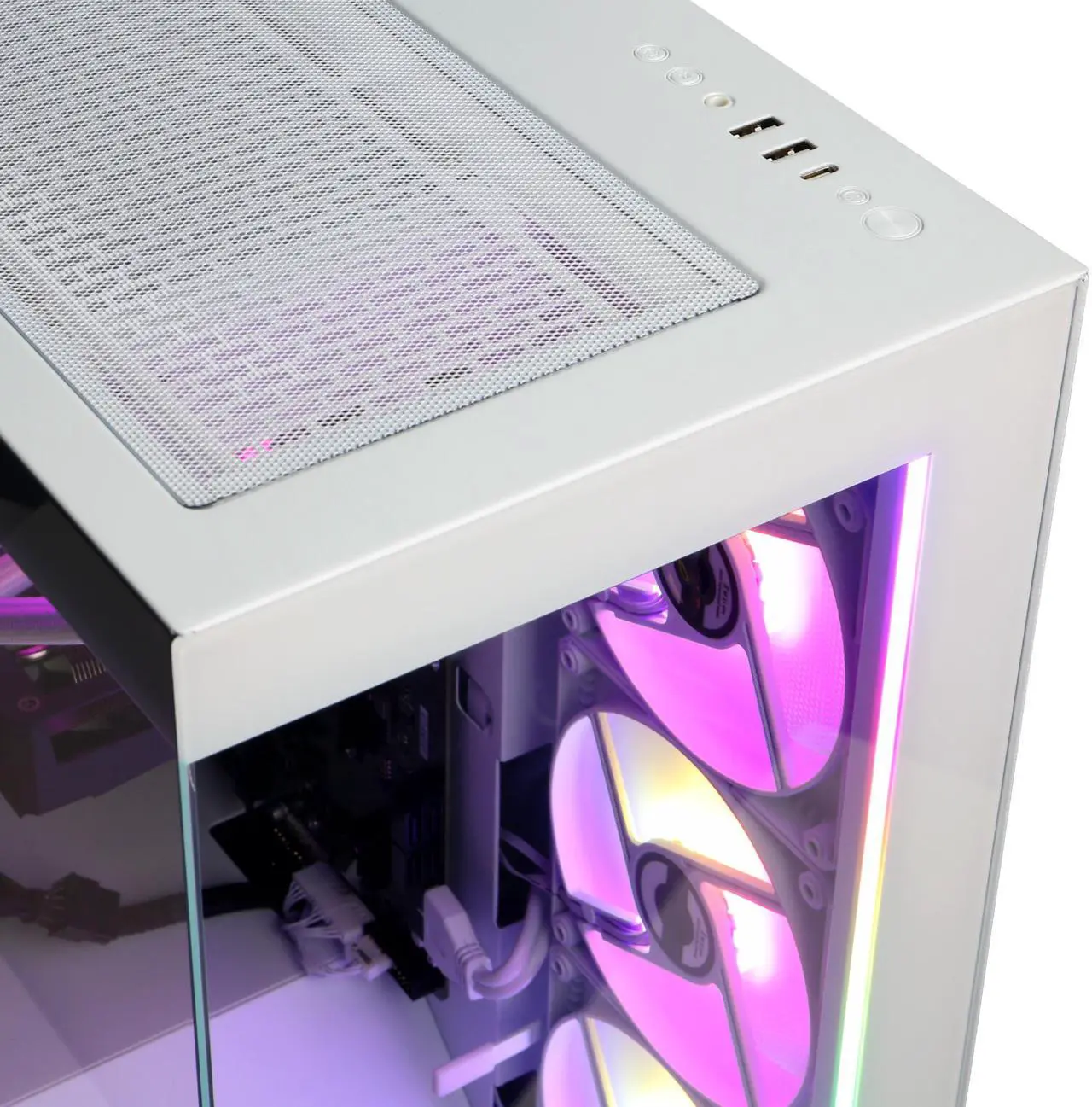 Alt view image 4 of 6 - CyberPowerPC Gamer Supreme Liquid Cool GML70540 - AMD Ryzen 7 9700X 3.8GHz CPU, 32GB DDR5, NVIDIA GeForce RTX 5060 Ti 16GB, 2TB PCIe 4.0 NVMe SSD & Win 11 Home