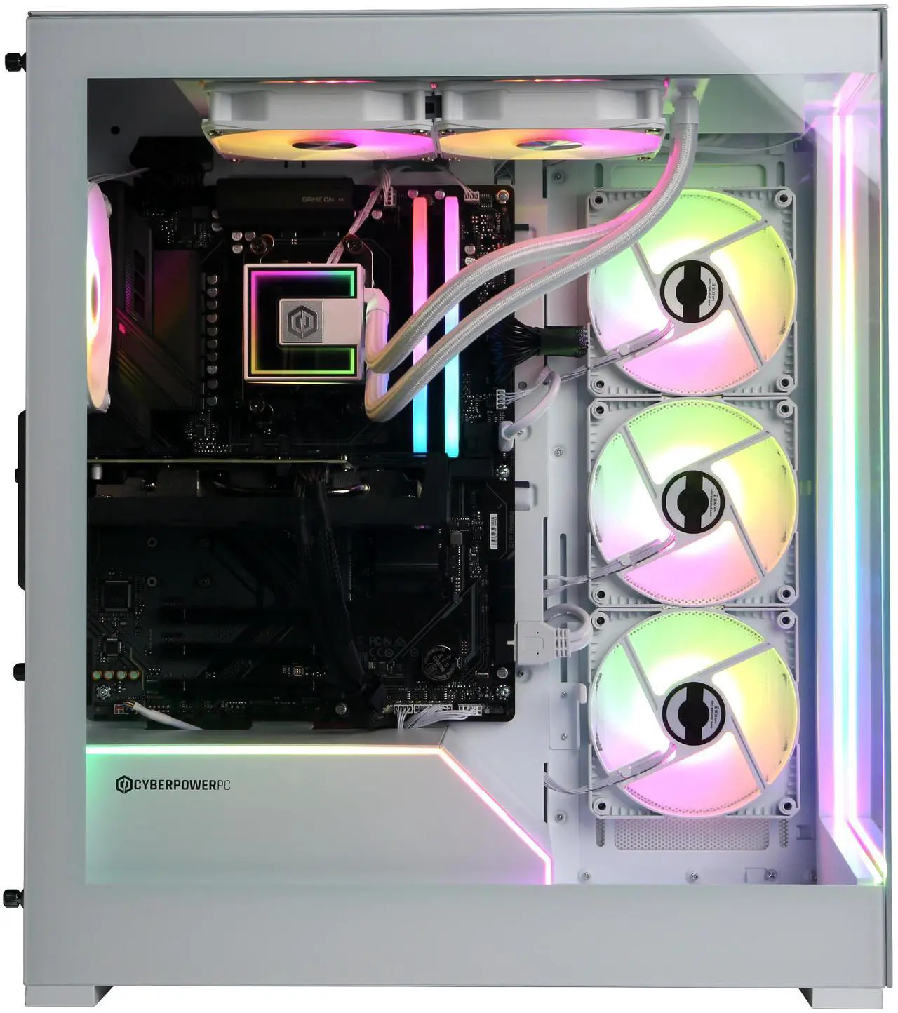 Alt view image 6 of 6 - CyberPowerPC Gamer Supreme Liquid Cool GML70540 - AMD Ryzen 7 9700X 3.8GHz CPU, 32GB DDR5, NVIDIA GeForce RTX 5060 Ti 16GB, 2TB PCIe 4.0 NVMe SSD & Win 11 Home