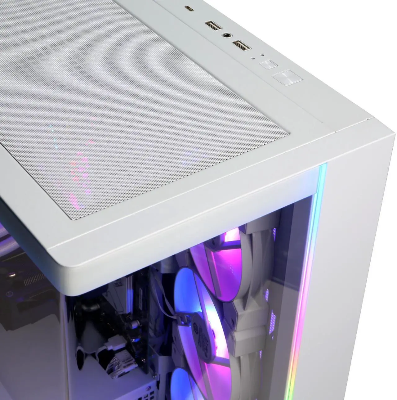 Alt view image 4 of 6 - CyberPowerPC Gamer Supreme Liquid Cool GXL70600 - Intel Core i7-14700F 2.1GHz CPU, 32GB DDR5, NVIDIA GeForce RTX 5060 Ti 8GB, 2TB PCIe 4.0 NVMe SSD & Win 11 Home