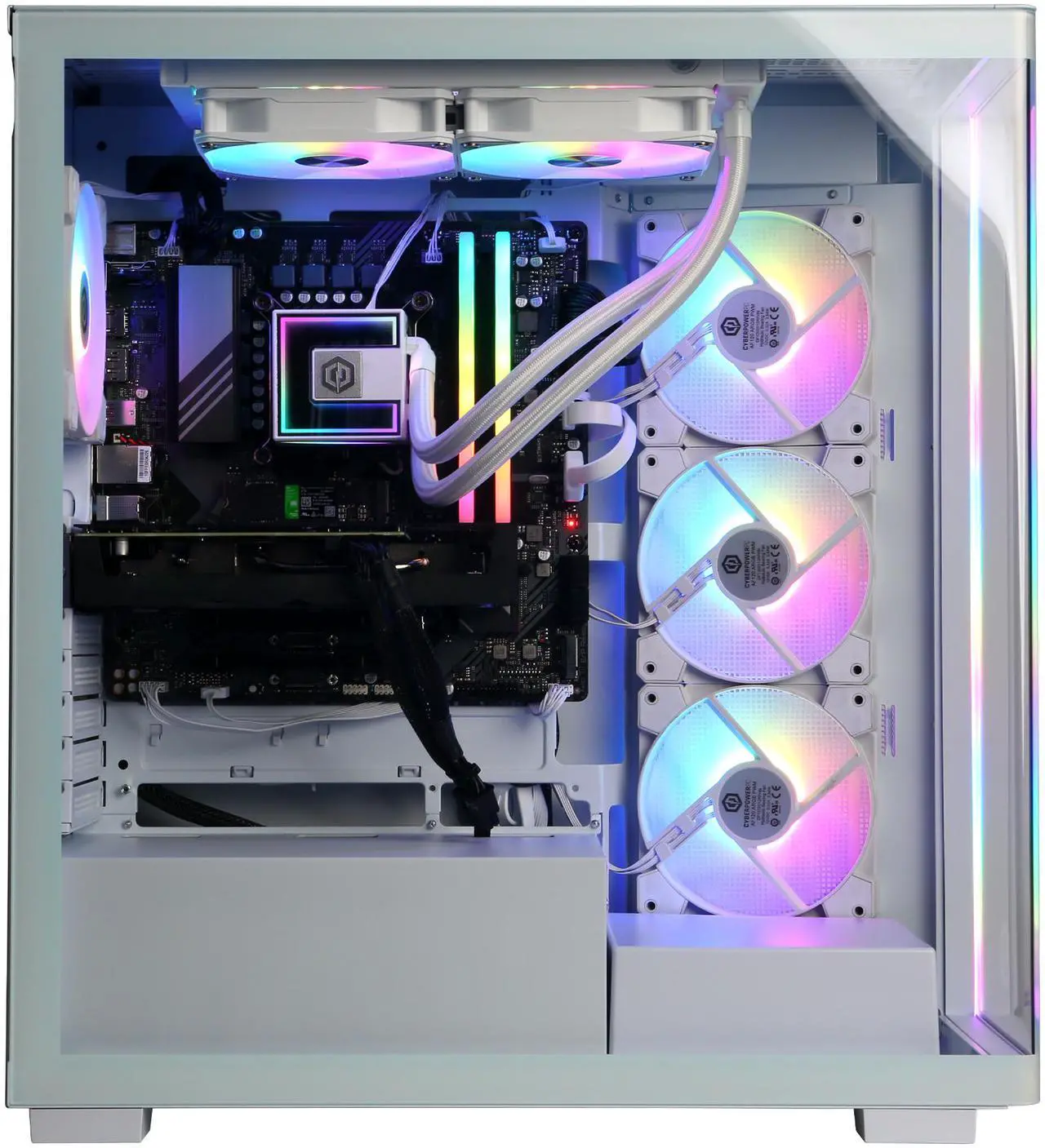 Alt view image 6 of 6 - CyberPowerPC Gamer Supreme Liquid Cool GXL70600 - Intel Core i7-14700F 2.1GHz CPU, 32GB DDR5, NVIDIA GeForce RTX 5060 Ti 8GB, 2TB PCIe 4.0 NVMe SSD & Win 11 Home