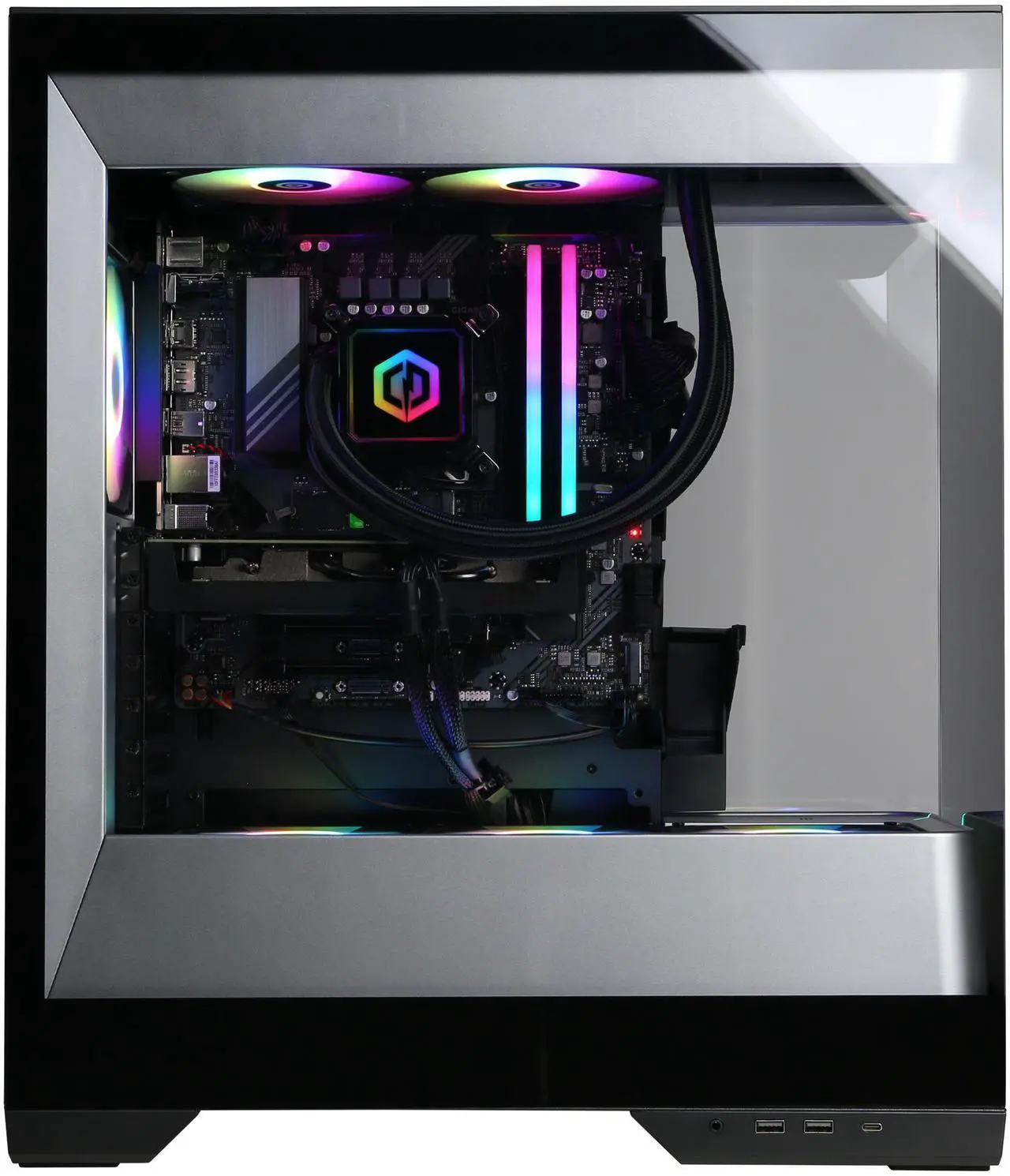 Alt view image 6 of 6 - CyberPowerPC Gamer Supreme Liquid Cool GXL70800 - Intel Core i9-14900F 2.0GHz CPU, 32GB DDR5, AMD Radeon RX 9060 XT 16GB, 2TB PCIe 4.0 NVMe SSD & Win 11 Home