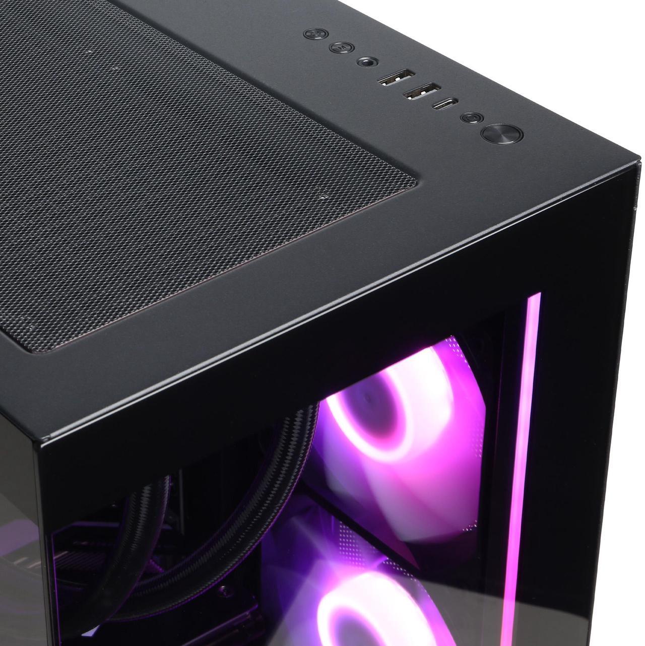 Alt view image 4 of 6 - CyberPowerPC Gamer Supreme Liquid Cool GML70860 - AMD Ryzen 9 9900X 4.4GHz CPU, 32GB DDR5, AMD Radeon RX 9060 XT 16GB, 2TB PCIe 4.0 NVMe SSD & Win 11 Home