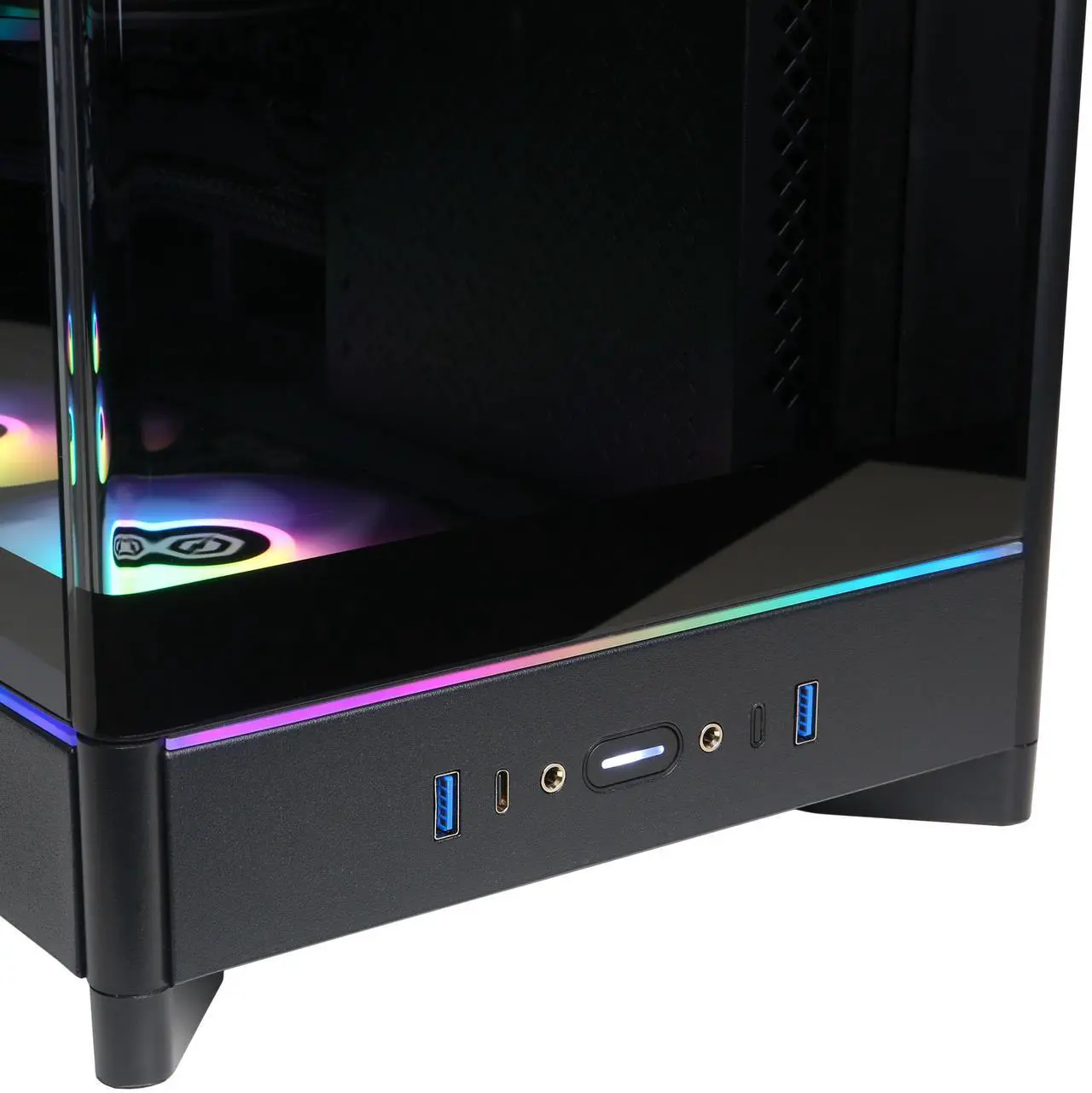Alt view image 4 of 6 - CyberPowerPC Gamer Supreme Liquid Cool GXL70900 - Intel Core Ultra 7 265F 2.4GHz CPU, 16GB DDR5, AMD Radeon RX 9060 XT 8GB, 2TB PCIe 4.0 NVMe SSD & Win 11 Home