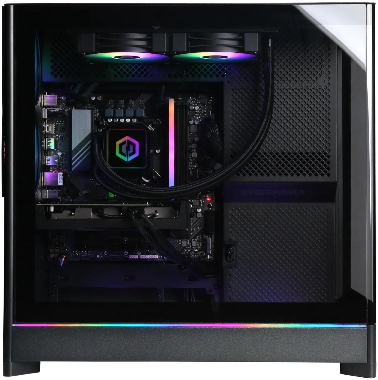Alt view image 6 of 6 - CyberPowerPC Gamer Supreme Liquid Cool GXL70900 - Intel Core Ultra 7 265F 2.4GHz CPU, 16GB DDR5, AMD Radeon RX 9060 XT 8GB, 2TB PCIe 4.0 NVMe SSD & Win 11 Home