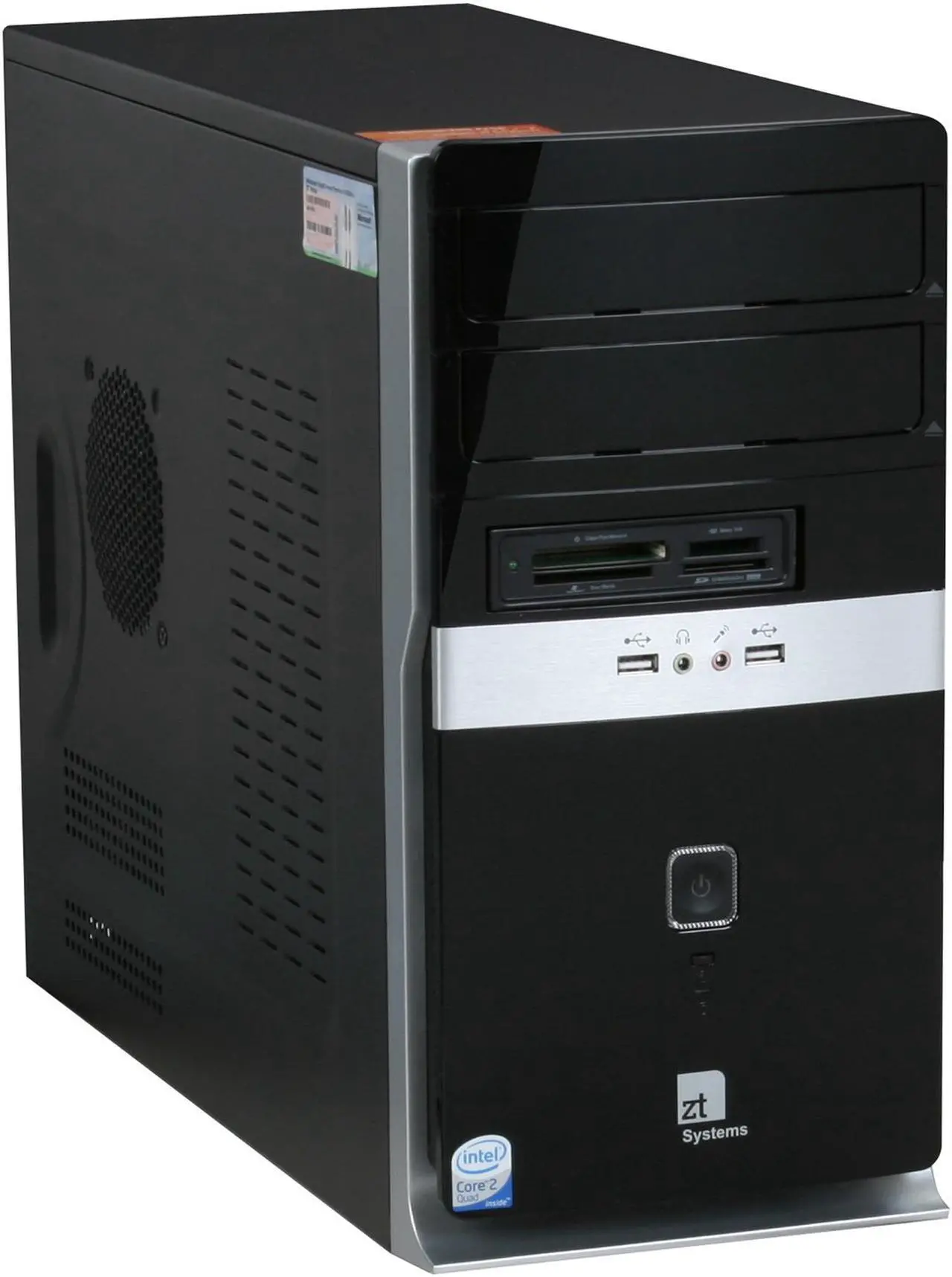 Alt view image 2 of 6 - ZT Desktop PC Affinity 7310Mi-40 Intel Core 2 Quad Q8300 4GB DDR2 1TB HDD Intel GMA 3100 Windows Vista Home Premium 64-bit