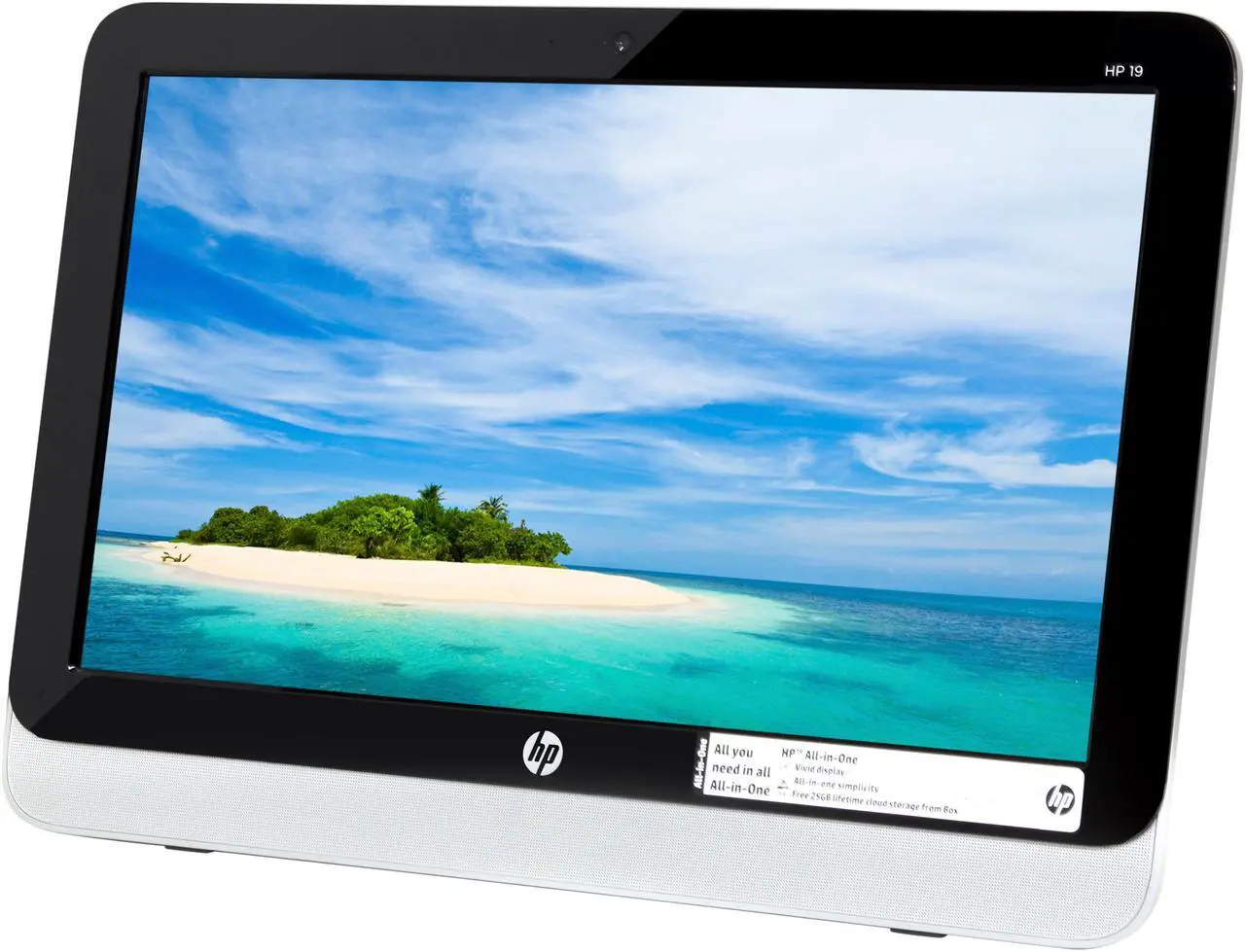 Alt view image 3 of 8 - HP All-in-One PC 19-2011 AMD E1-Series E1-2500 4GB DDR3 AMD Radeon HD 8240 Windows 8.1