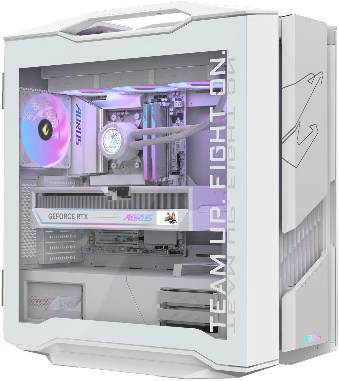 Main image of GIGABYTE AORUS Gaming Desktop PC, AMD Ryzen 7 9800X3D, AORUS RTX 5090, 64GB DDR5 RAM, 2TB Gen5 NVMe SSD, Windows 11 Home, AORUS SUPREME 5 ICE AS5IA7N9-5002
