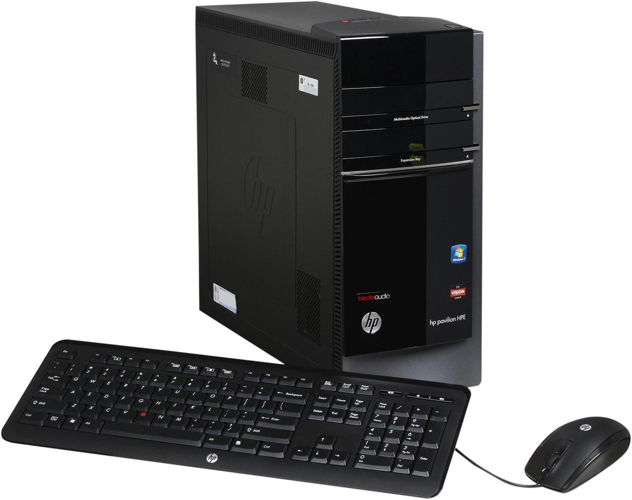 Main image of HP Desktop PC Pavilion HPE h8-1234 AMD FX-Series FX-6120 10GB DDR3 AMD Radeon HD 7450 Windows 7 Home Premium 64-Bit