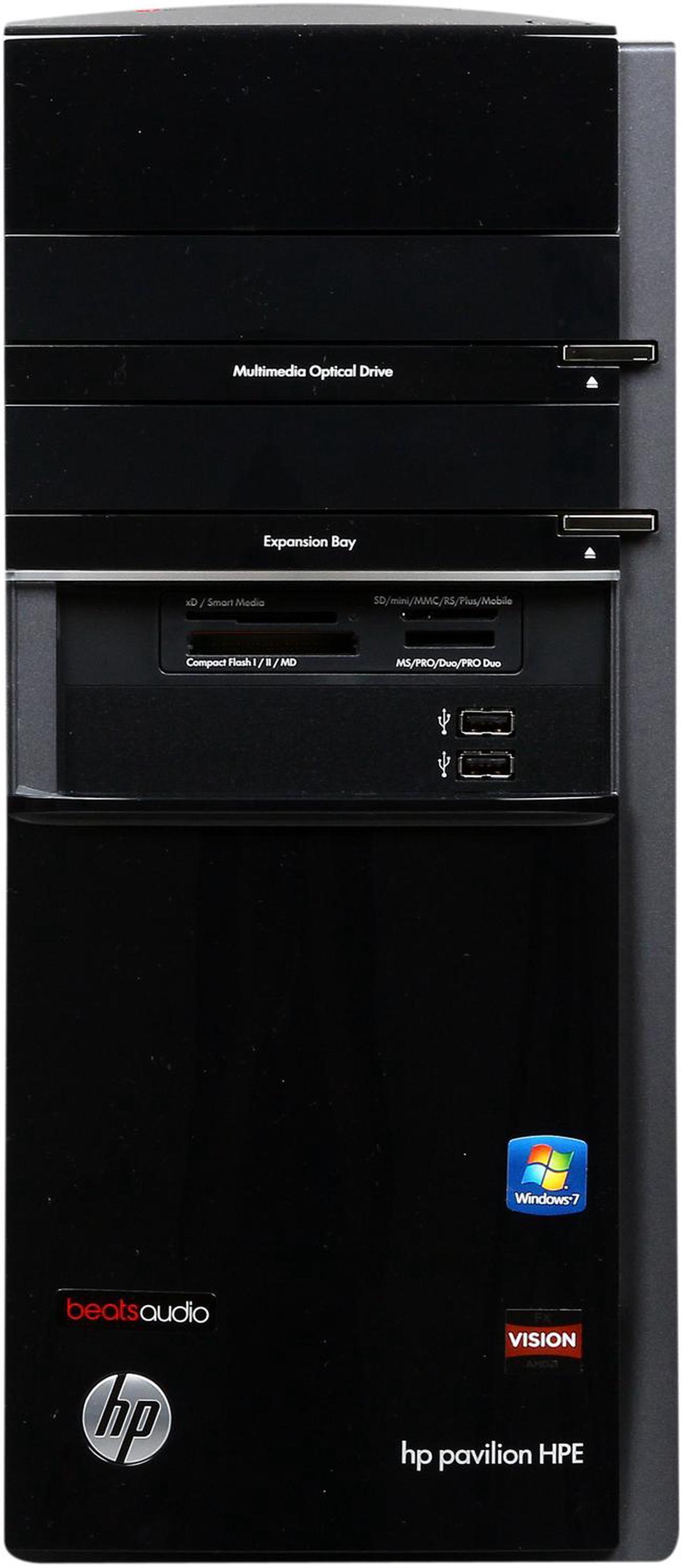 Alt view image 2 of 10 - HP Desktop PC Pavilion HPE h8-1234 AMD FX-Series FX-6120 10GB DDR3 AMD Radeon HD 7450 Windows 7 Home Premium 64-Bit