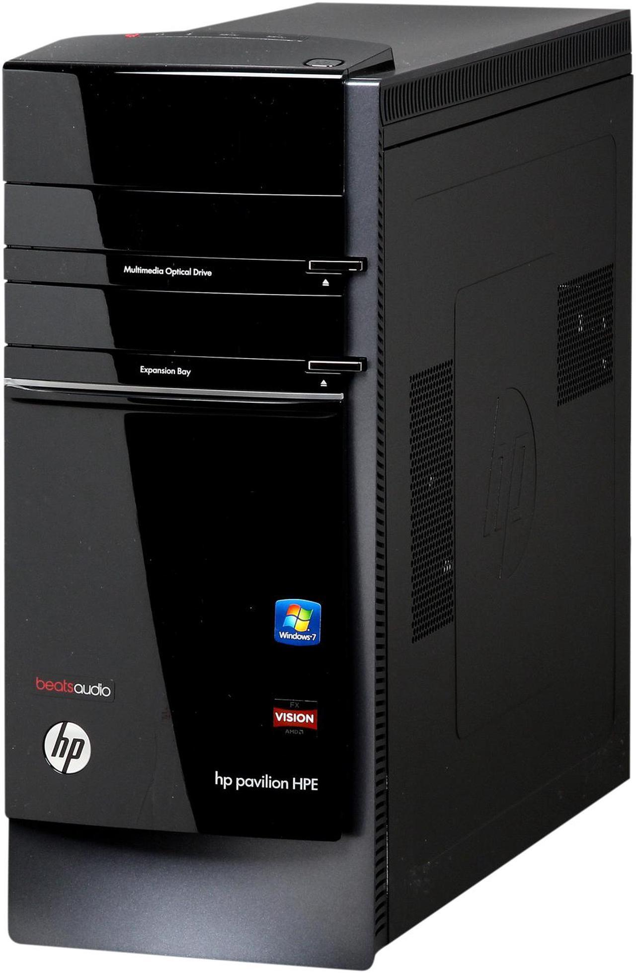 Alt view image 3 of 10 - HP Desktop PC Pavilion HPE h8-1234 AMD FX-Series FX-6120 10GB DDR3 AMD Radeon HD 7450 Windows 7 Home Premium 64-Bit