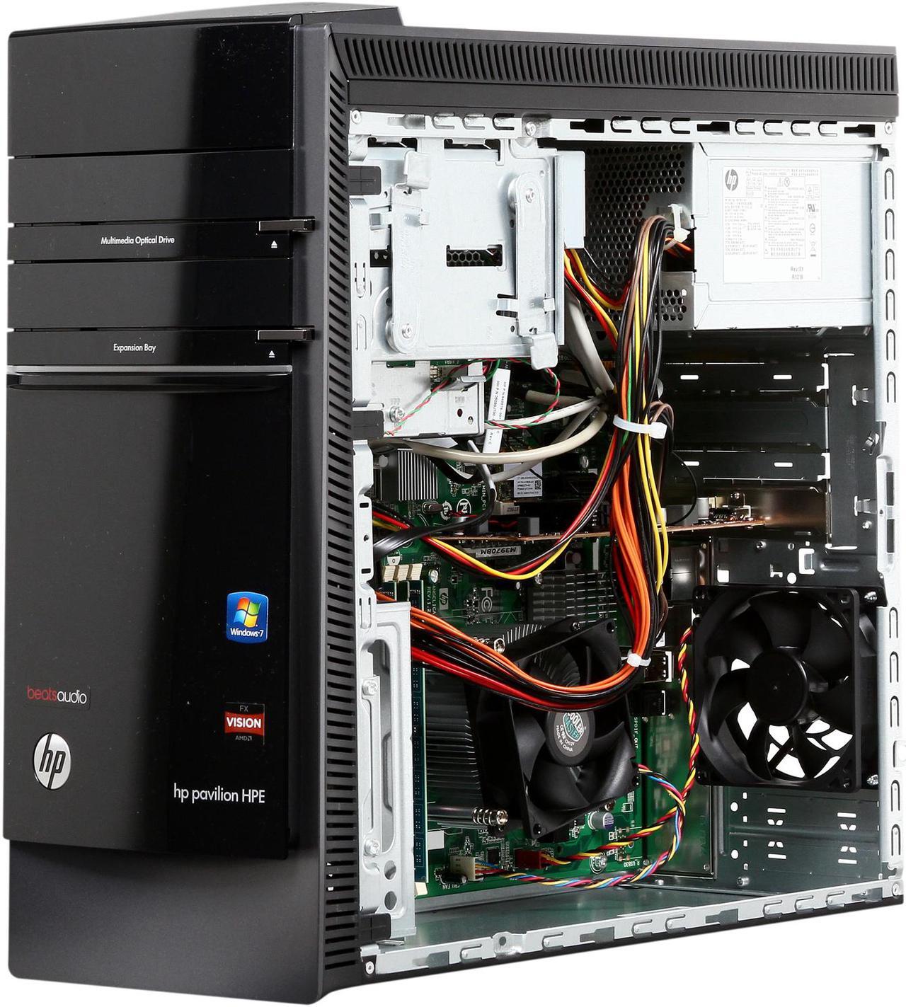 Alt view image 7 of 10 - HP Desktop PC Pavilion HPE h8-1234 AMD FX-Series FX-6120 10GB DDR3 AMD Radeon HD 7450 Windows 7 Home Premium 64-Bit