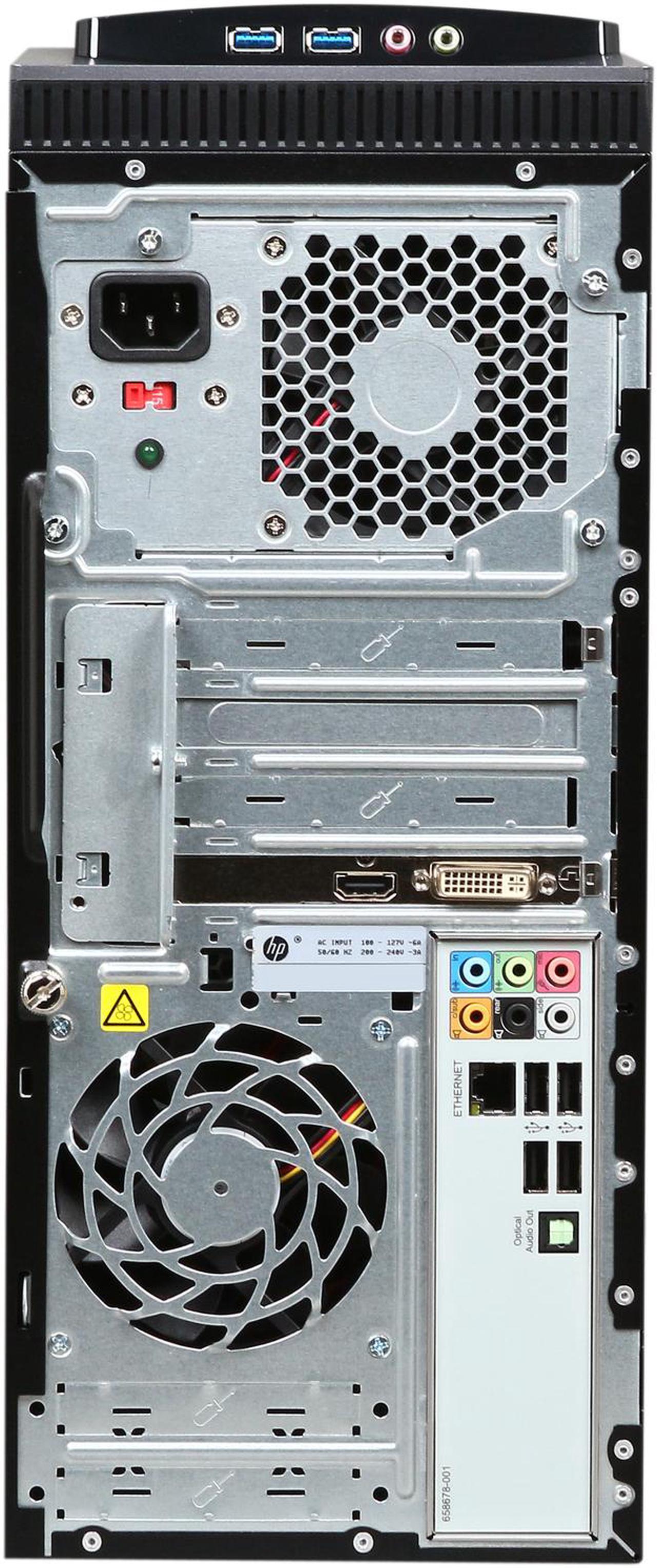 Alt view image 9 of 10 - HP Desktop PC Pavilion HPE h8-1234 AMD FX-Series FX-6120 10GB DDR3 AMD Radeon HD 7450 Windows 7 Home Premium 64-Bit