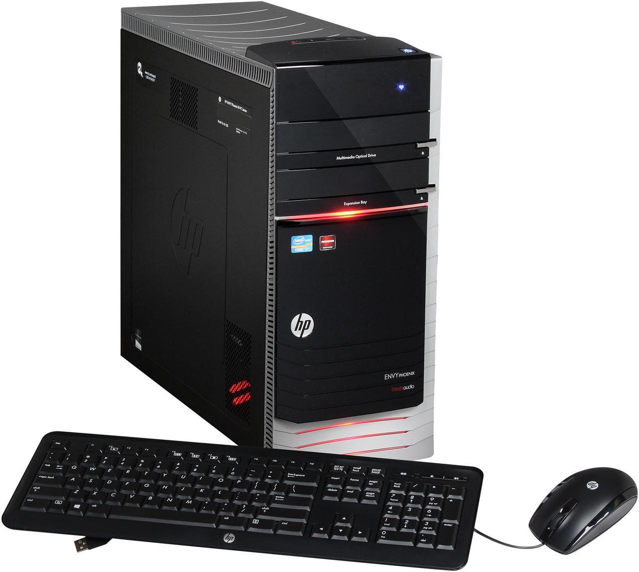 Main image of HP Desktop PC ENVY Phoenix H9-1350 (H3Z63AA#ABA) Intel Core i7-3770 12GB DDR3 2TB HDD + 16GB SSD HDD AMD Radeon HD 7670 Windows 8