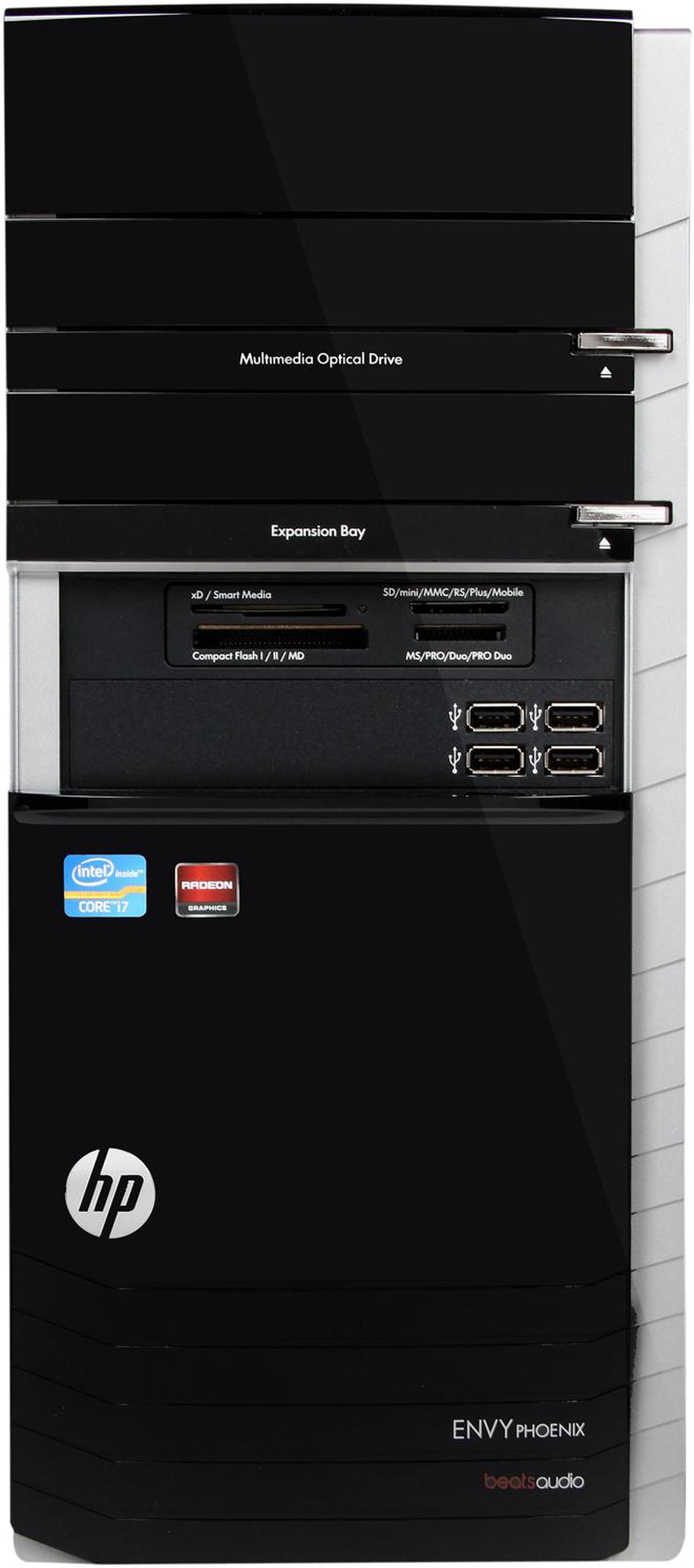 Alt view image 2 of 10 - HP Desktop PC ENVY Phoenix H9-1350 (H3Z63AA#ABA) Intel Core i7-3770 12GB DDR3 2TB HDD + 16GB SSD HDD AMD Radeon HD 7670 Windows 8