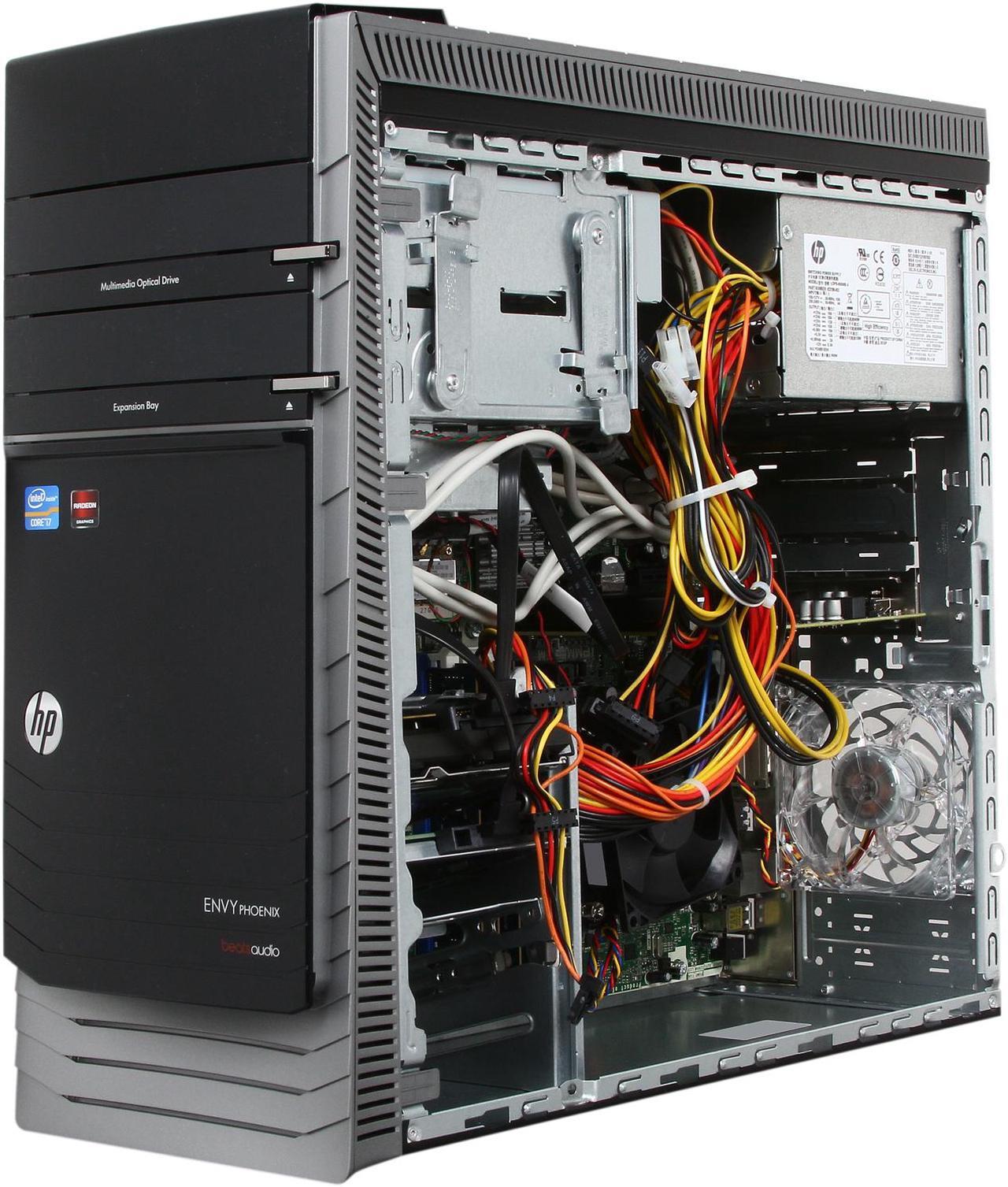 Alt view image 8 of 10 - HP Desktop PC ENVY Phoenix H9-1350 (H3Z63AA#ABA) Intel Core i7-3770 12GB DDR3 2TB HDD + 16GB SSD HDD AMD Radeon HD 7670 Windows 8