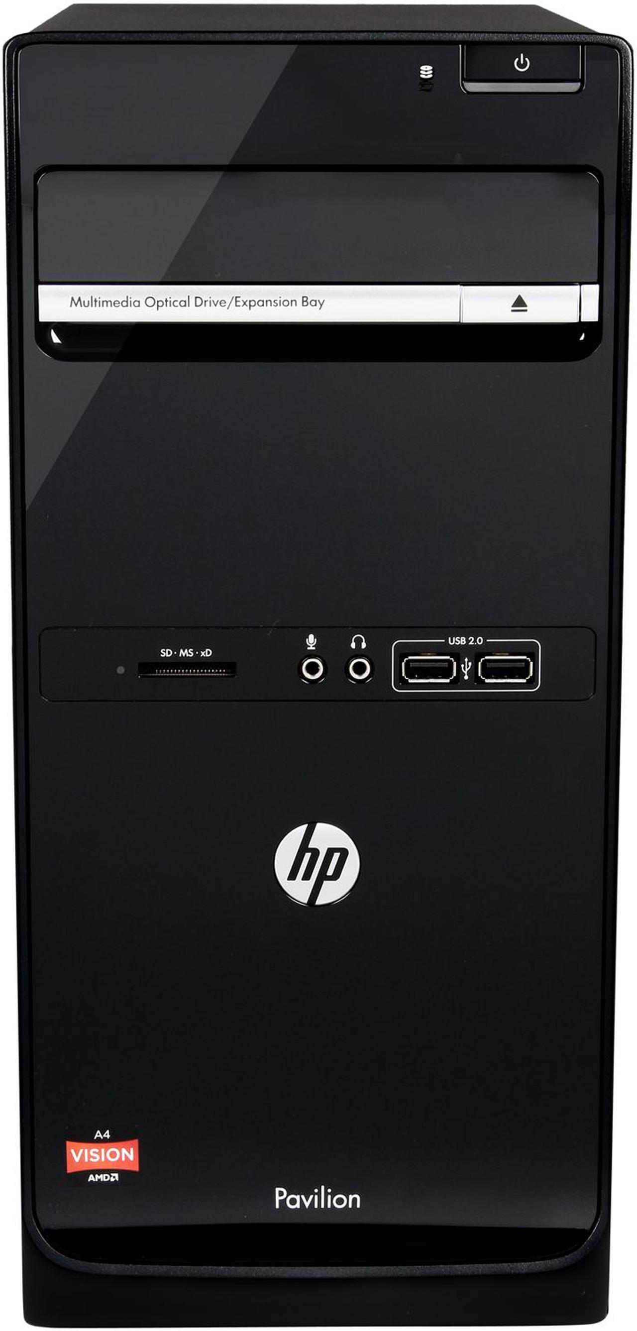 Alt view image 2 of 9 - HP Desktop PC Pavilion P6-2310 (H3Y76AA#ABL) AMD A4-3420 6GB DDR3 500GB HDD AMD Radeon HD 6410D Windows 8