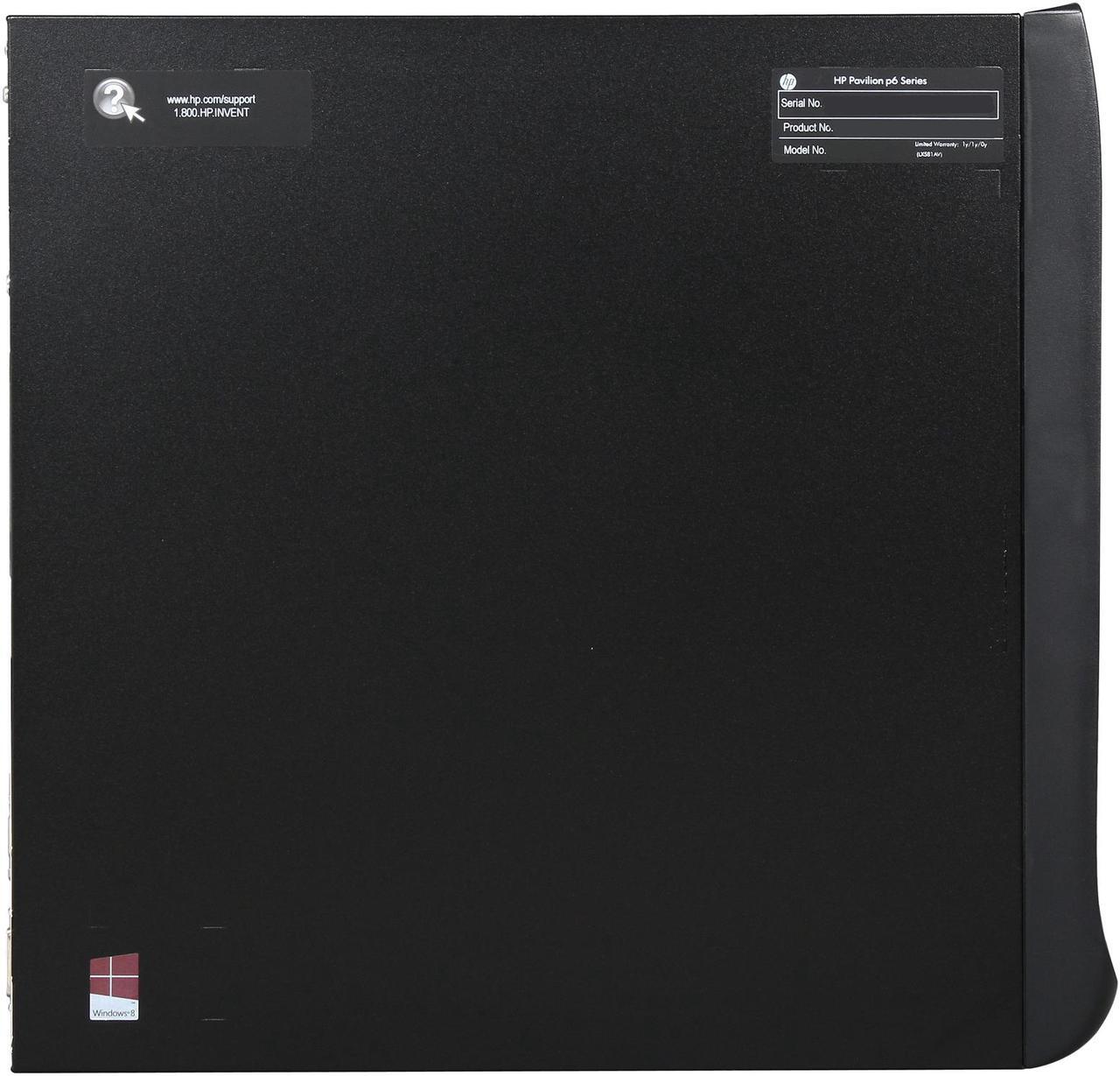 Alt view image 4 of 9 - HP Desktop PC Pavilion P6-2310 (H3Y76AA#ABL) AMD A4-3420 6GB DDR3 500GB HDD AMD Radeon HD 6410D Windows 8