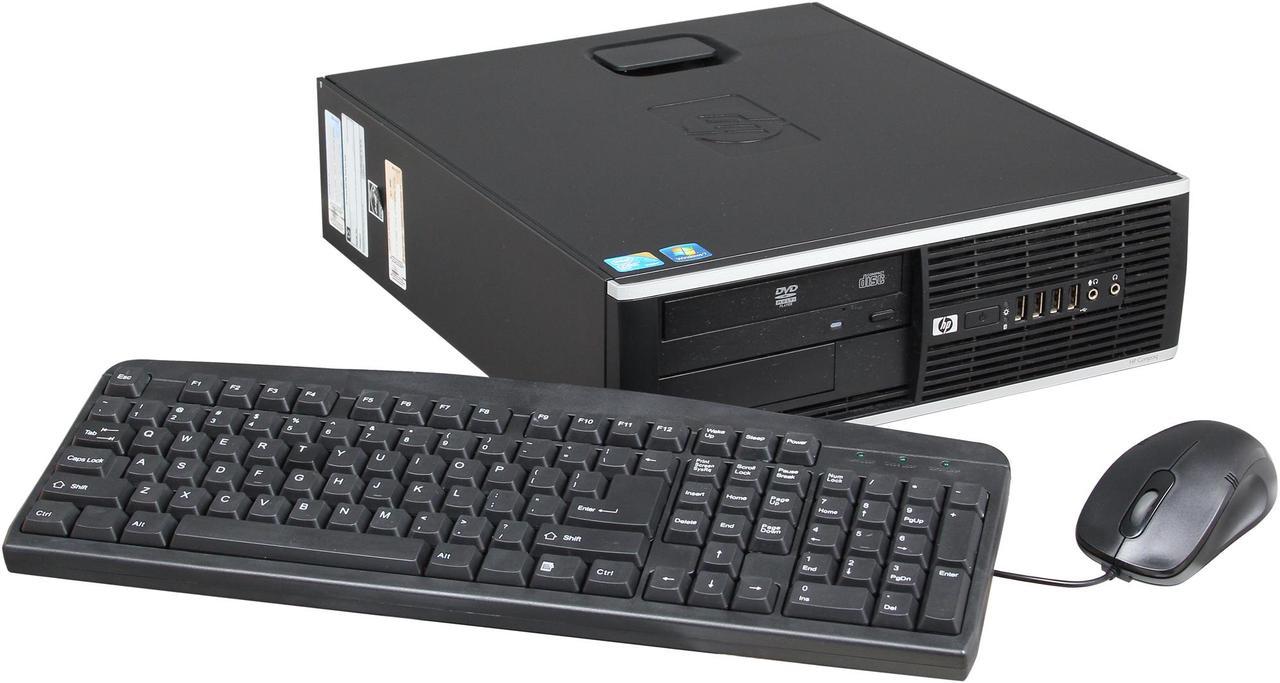 HP Desktop PC 8000 Elite Elite 8000 Intel Core 2 Duo E8400 4 GB 250GB HDD Intel HD Graphics Windows 7 Professional 64-Bit