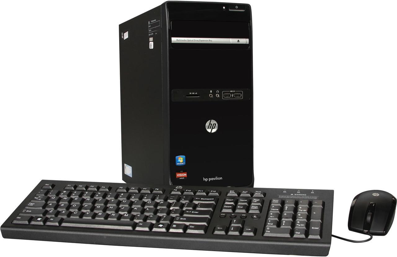 Main image of HP Desktop PC Pavilion p6-2143w (H2L91AA#ABA) AMD A6-3650 8GB DDR3 1TB HDD AMD Radeon HD 6530D Windows 7 Home Premium 64-Bit