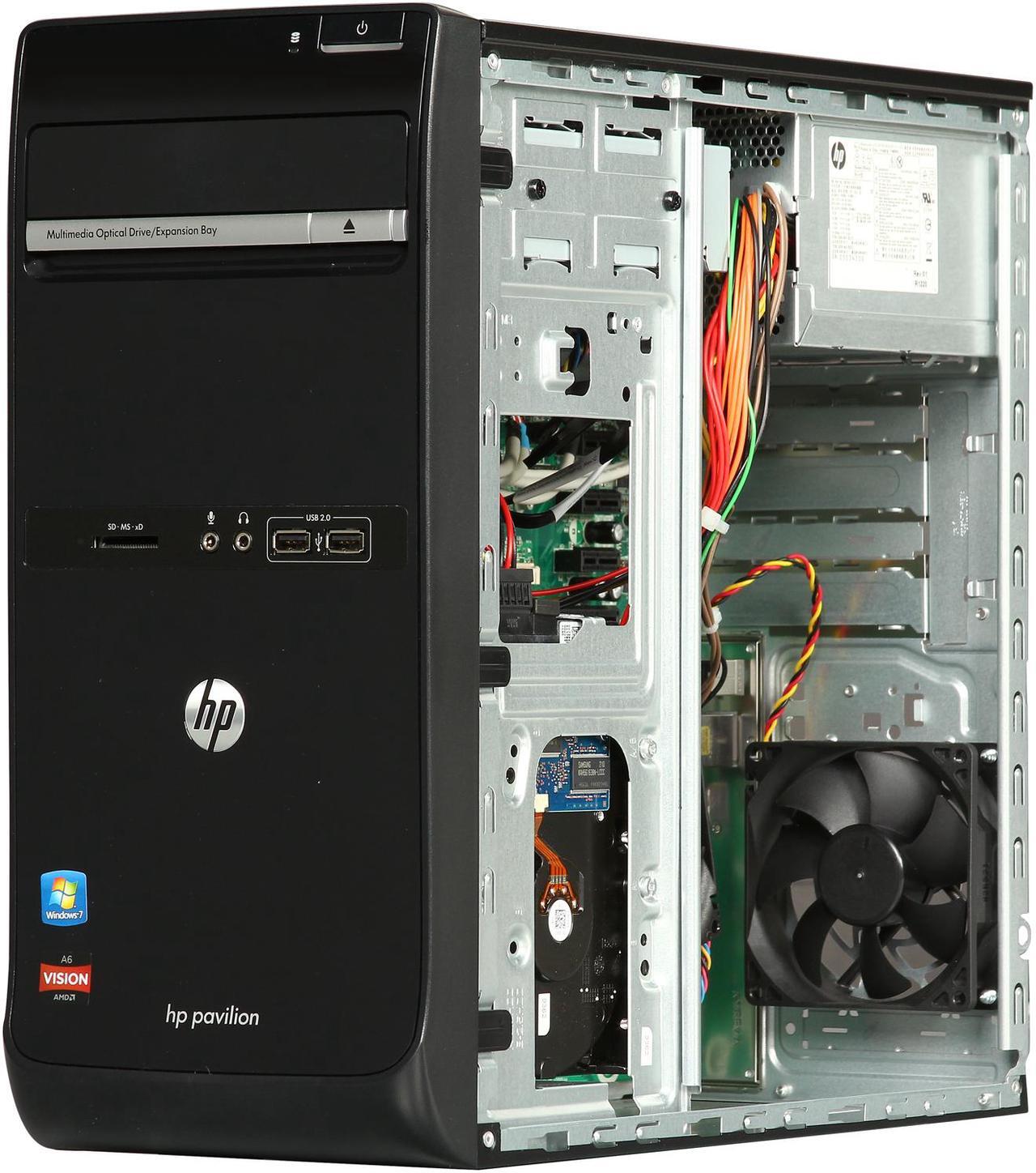 Alt view image 7 of 9 - HP Desktop PC Pavilion p6-2143w (H2L91AA#ABA) AMD A6-3650 8GB DDR3 1TB HDD AMD Radeon HD 6530D Windows 7 Home Premium 64-Bit