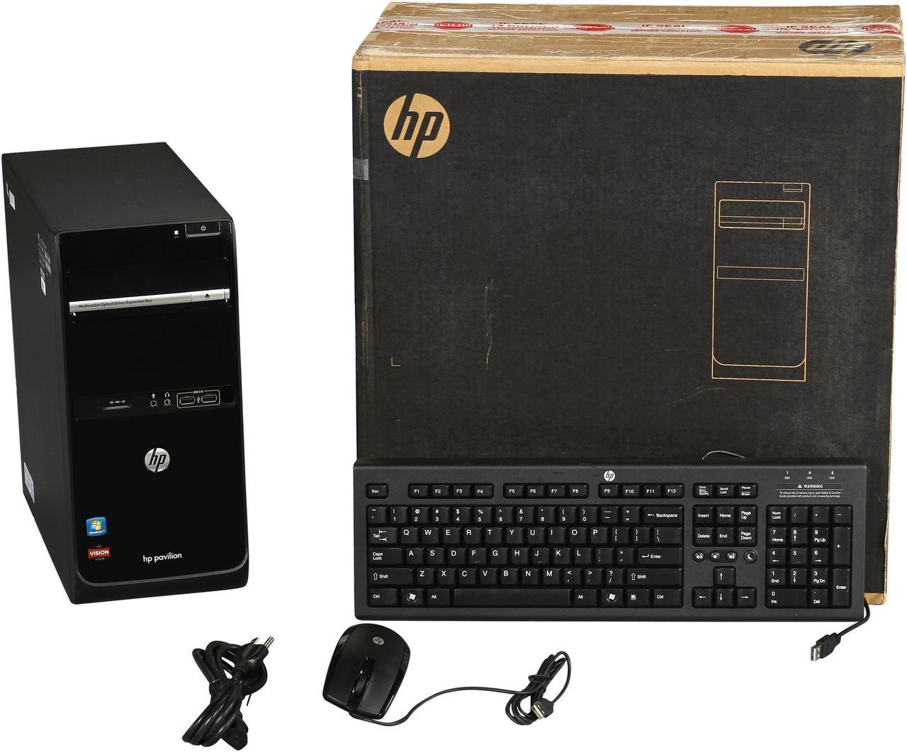 Alt view image 9 of 9 - HP Desktop PC Pavilion p6-2143w (H2L91AA#ABA) AMD A6-3650 8GB DDR3 1TB HDD AMD Radeon HD 6530D Windows 7 Home Premium 64-Bit