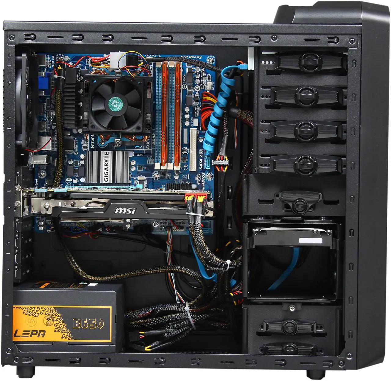 Alt view image 7 of 10 - Avatar Desktop PC Gaming FX8366 AMD FX-Series FX-8350 16GB DDR3 2TB HDD NVIDIA GeForce GTX 660 Ti 2GB Windows 8 64-Bit