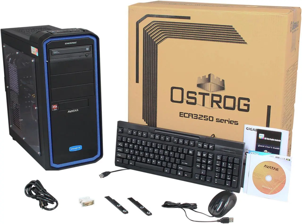 Alt view image 10 of 10 - Avatar Desktop PC Gaming FX8366 AMD FX-Series FX-8350 16GB DDR3 2TB HDD NVIDIA GeForce GTX 660 Ti 2GB Windows 8 64-Bit