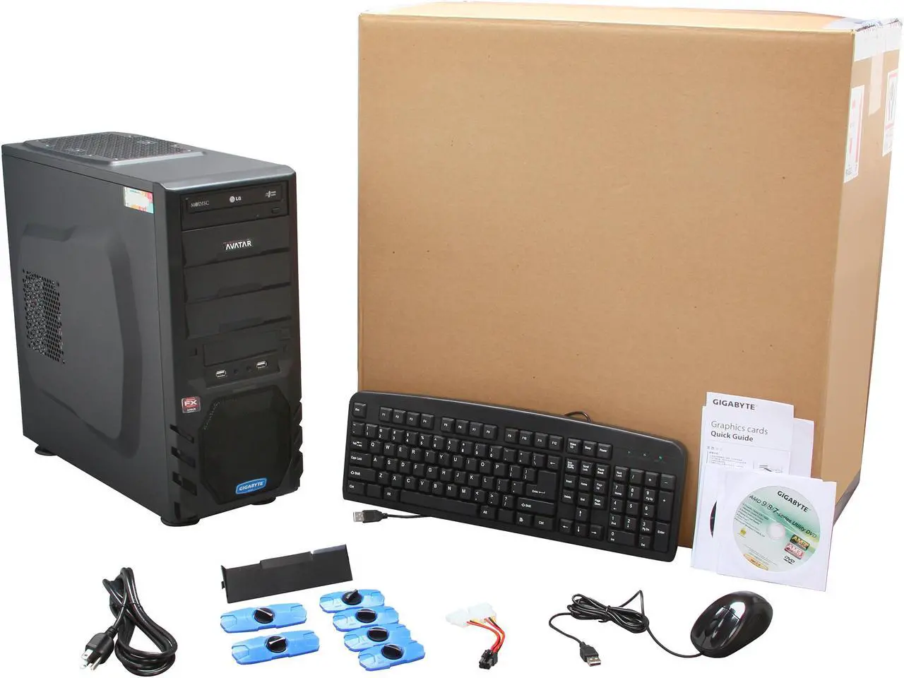 Alt view image 9 of 9 - Avatar Desktop PC Gaming FX6377 AMD FX-Series FX-6300 8GB DDR3 1TB HDD AMD Radeon HD 7790 / 1GB DDR5 Windows 8 64-bit