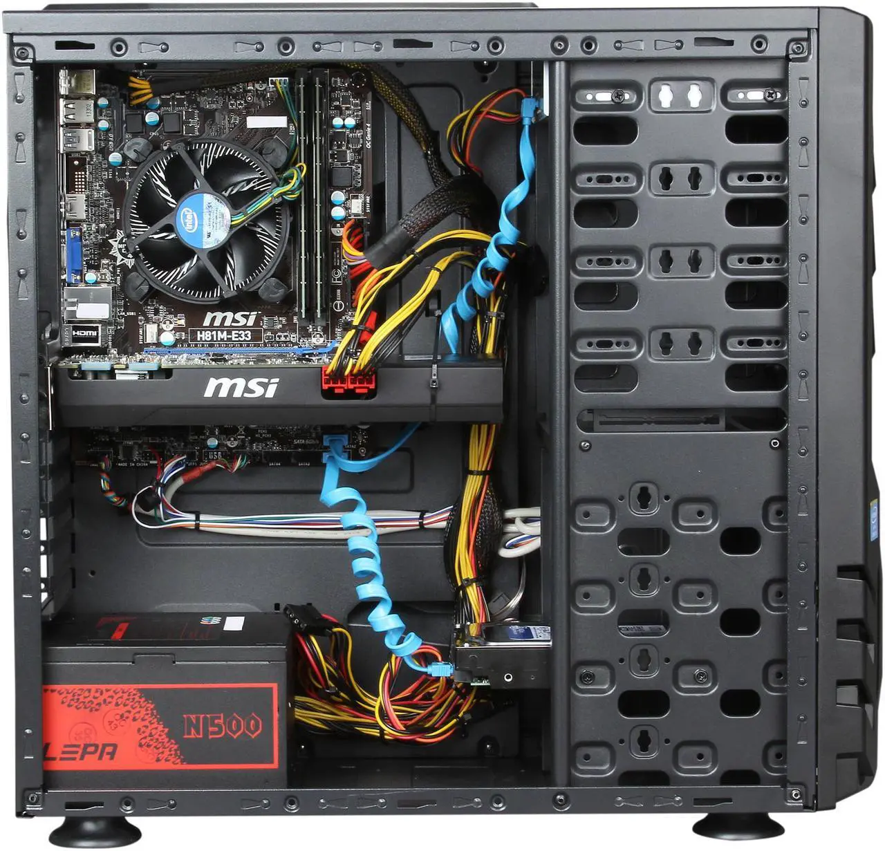 Alt view image 7 of 9 - Avatar Desktop PC Gaming I5-4576 Intel Core i5-4570 8GB DDR3 1TB HDD NVIDIA GeForce GTX 760 Windows 8.1 64-Bit