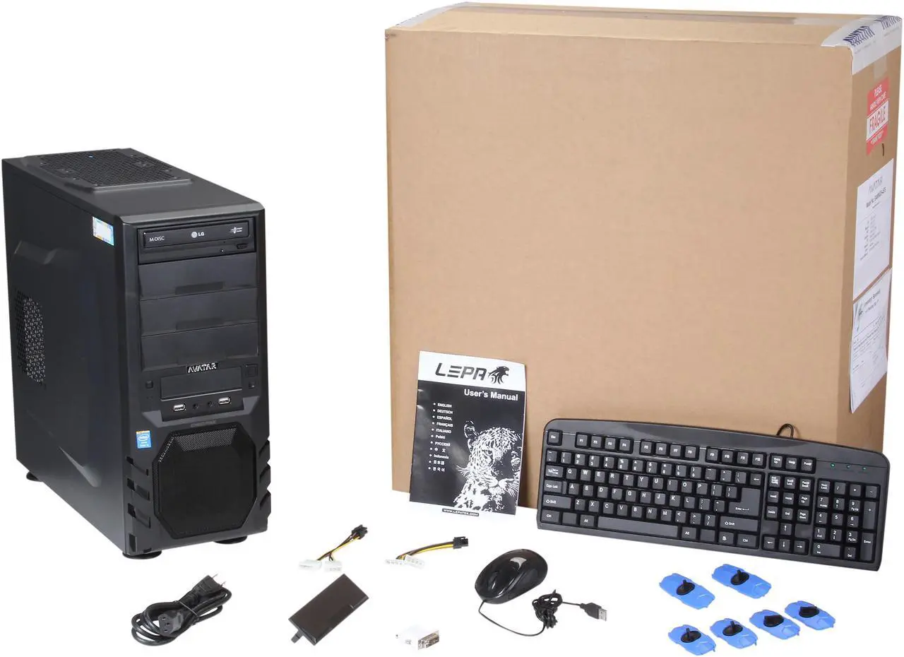 Alt view image 9 of 9 - Avatar Desktop PC Gaming I5-4576 Intel Core i5-4570 8GB DDR3 1TB HDD NVIDIA GeForce GTX 760 Windows 8.1 64-Bit