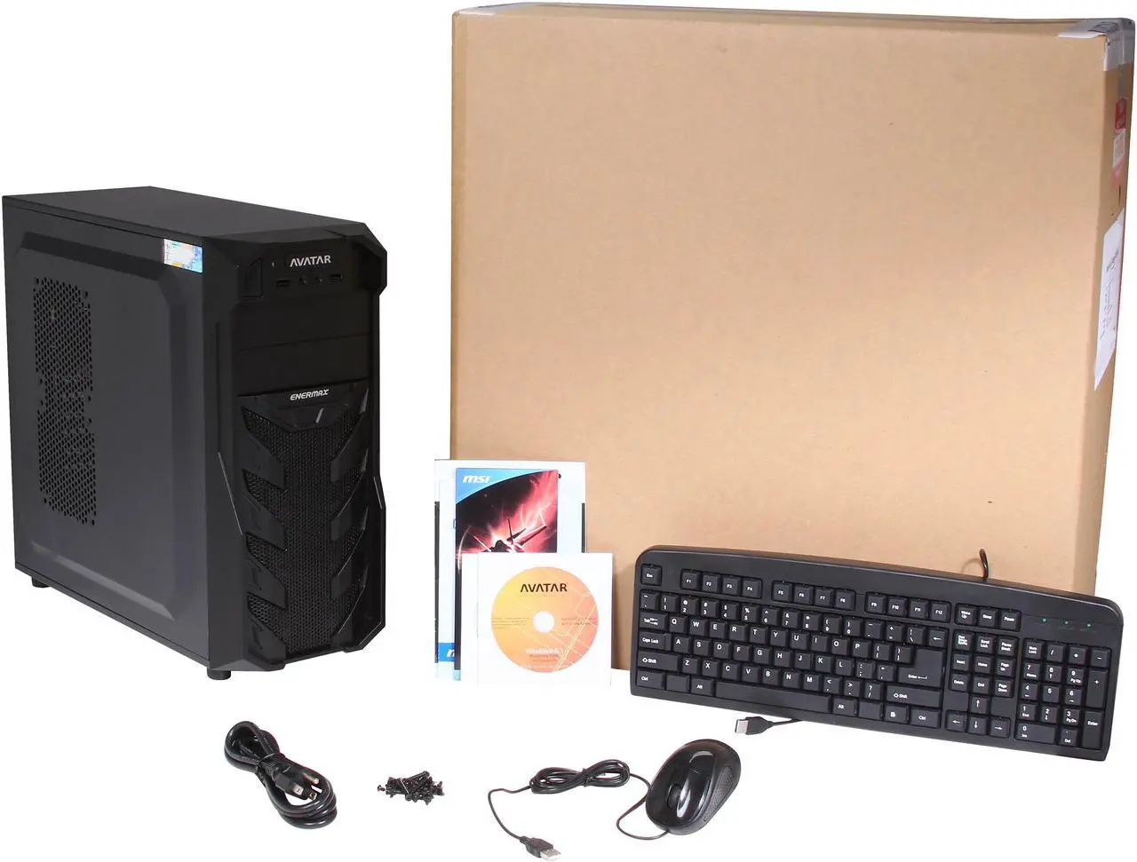 Alt view image 9 of 9 - Avatar Desktop PC Gaming FX 6364OC AMD FX-Series FX-6100 4GB DDR3 500GB HDD AMD Radeon HD 6450 Windows 8.1 64-bit