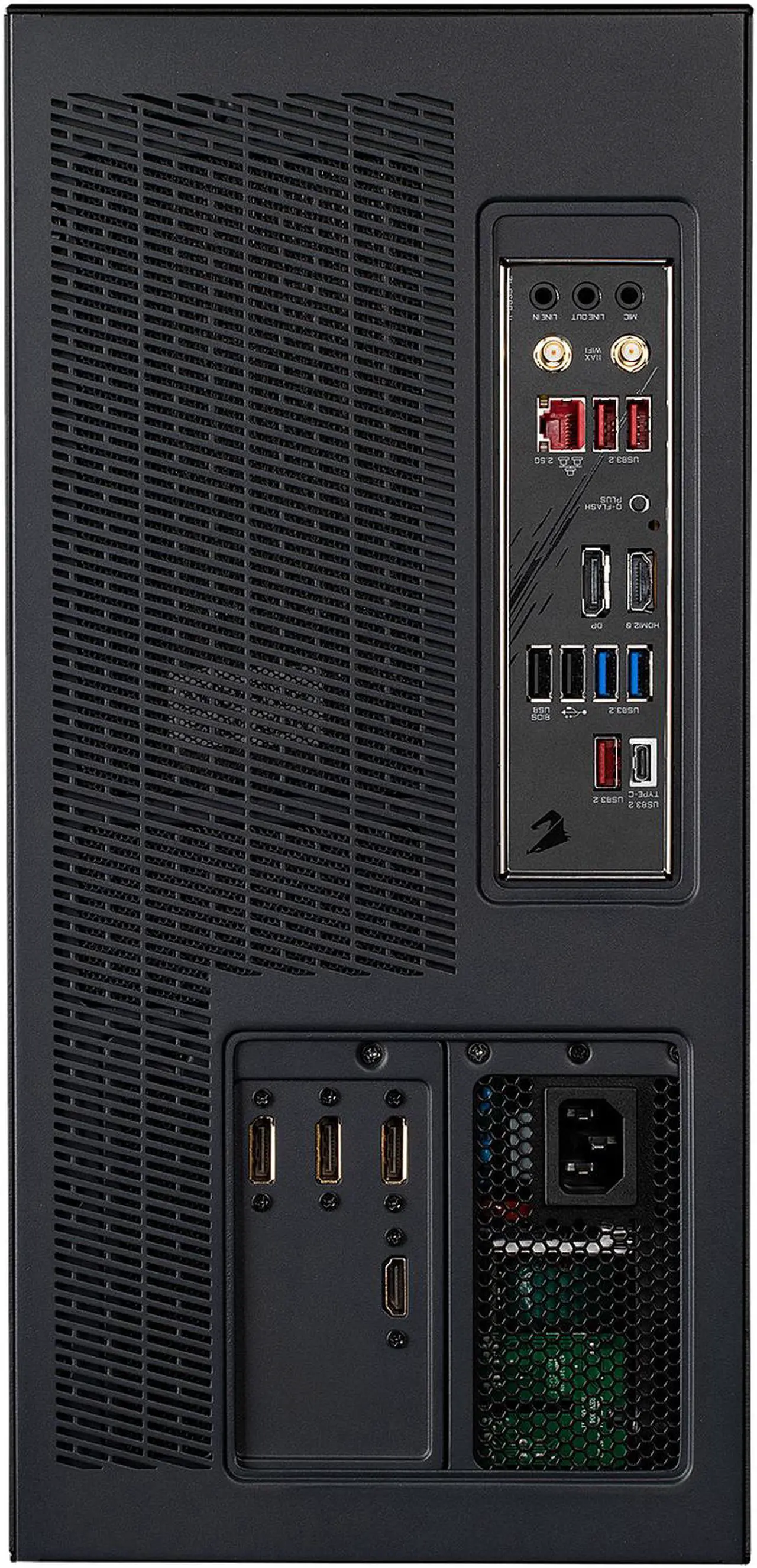 Alt view image 4 of 6 - AORUS MODEL S Gaming PC Computer Desktop (Intel i9-11900K, NVIDIA GeForce RTX 3080 10GB GDDR6X, 32GB DDR4 RAM, 3TB M.2 SSD) - GB-AMSI9N8I-2051