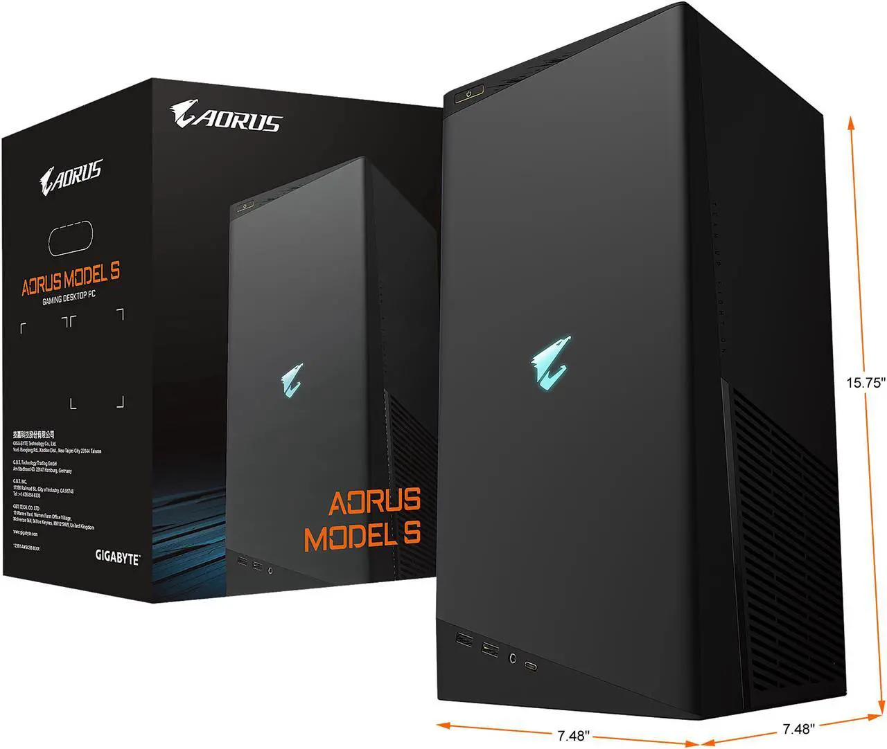 Alt view image 6 of 6 - AORUS MODEL S Gaming PC Computer Desktop (Intel i9-11900K, NVIDIA GeForce RTX 3080 10GB GDDR6X, 32GB DDR4 RAM, 3TB M.2 SSD) - GB-AMSI9N8I-2051