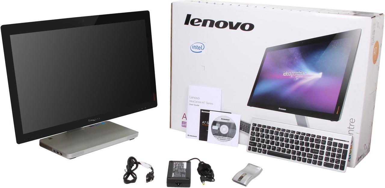 Alt view image 8 of 8 - Lenovo All-in-One PC A730 (57315409) Intel Core i7-4700MQ 8GB DDR3 1TB HDD 27" Touchscreen Windows 8