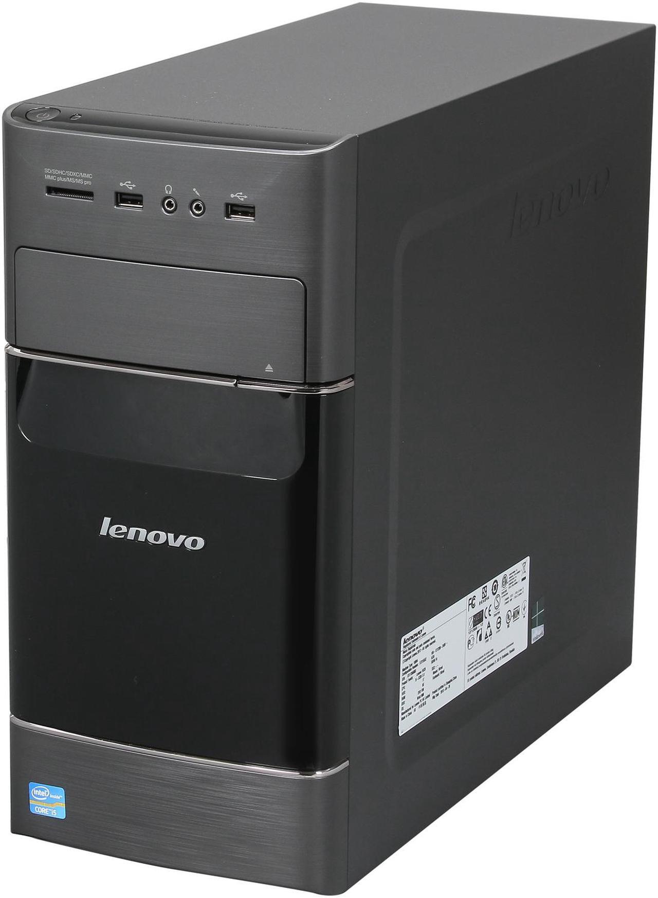 Alt view image 3 of 9 - Lenovo Desktop PC H520 (57315552) Intel Core i5-3330 8GB DDR3 1TB HDD Intel HD Graphics 2500 Windows 8