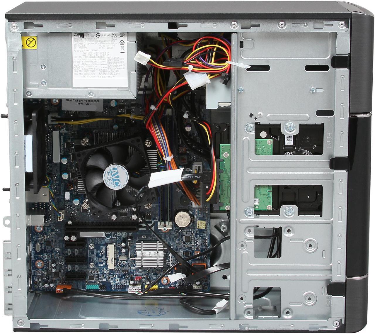 Alt view image 6 of 9 - Lenovo Desktop PC H520 (57315552) Intel Core i5-3330 8GB DDR3 1TB HDD Intel HD Graphics 2500 Windows 8