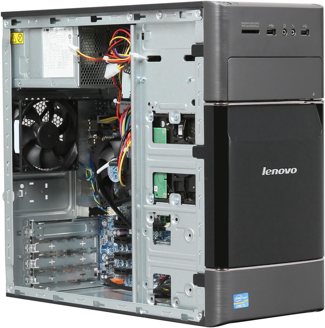 Alt view image 7 of 9 - Lenovo Desktop PC H520 (57315552) Intel Core i5-3330 8GB DDR3 1TB HDD Intel HD Graphics 2500 Windows 8