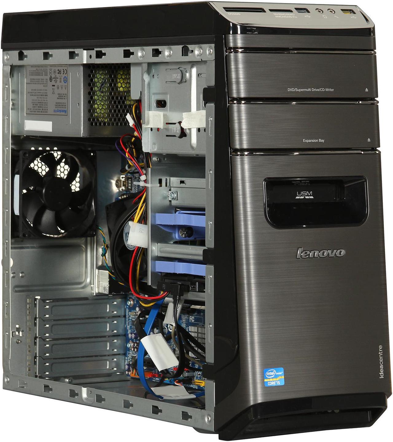 Alt view image 7 of 10 - Lenovo Desktop PC IdeaCentre K450 (57315524) Intel Core i5-4430 8GB DDR3 1TB HDD Intel HD Graphics 4600 Windows 8