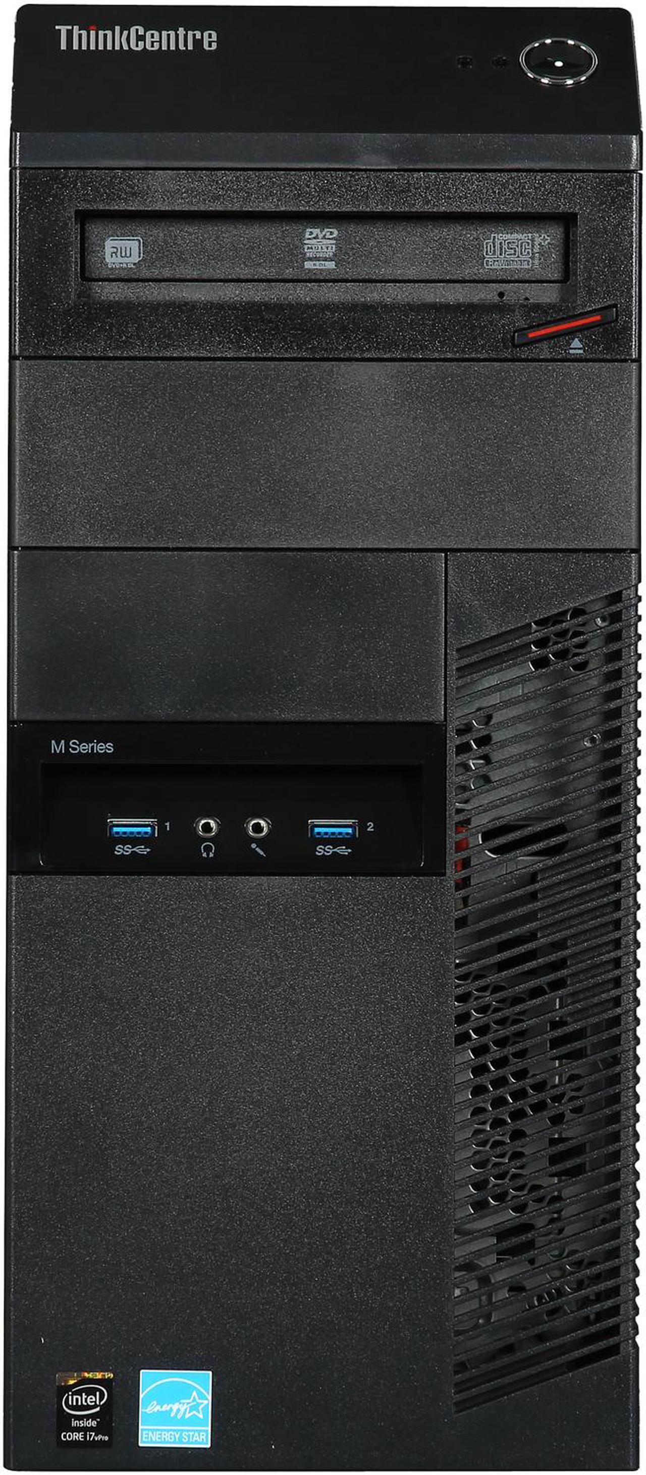 Alt view image 2 of 9 - ThinkCentre M93p 10A7000QUS Desktop PC Intel Core i7 4770 (3.40GHz) 8GB DDR3 1TB HDD No Screen Windows 7 Professional 64-bit