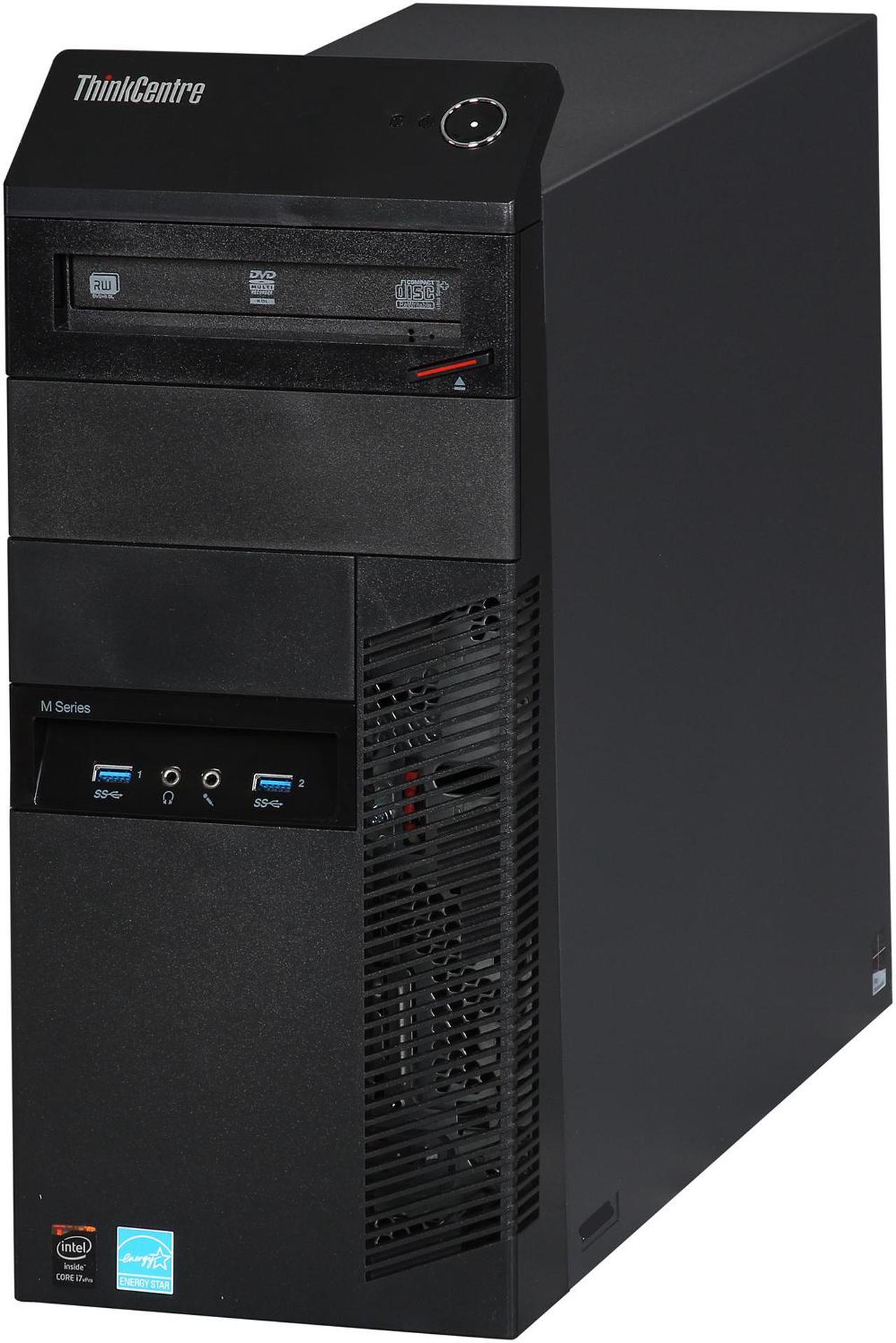 Alt view image 3 of 9 - ThinkCentre M93p 10A7000QUS Desktop PC Intel Core i7 4770 (3.40GHz) 8GB DDR3 1TB HDD No Screen Windows 7 Professional 64-bit