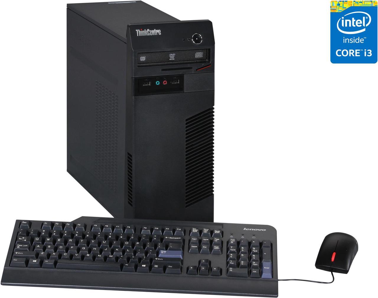 Lenovo Desktop PC ThinkCentre M73 (10B00006US) Intel Core i3-4130 4GB DDR3 500GB HDD Intel HD Graphics 4400 Windows 7 Professional 64-Bit / Windows 8 Pro Downgrade