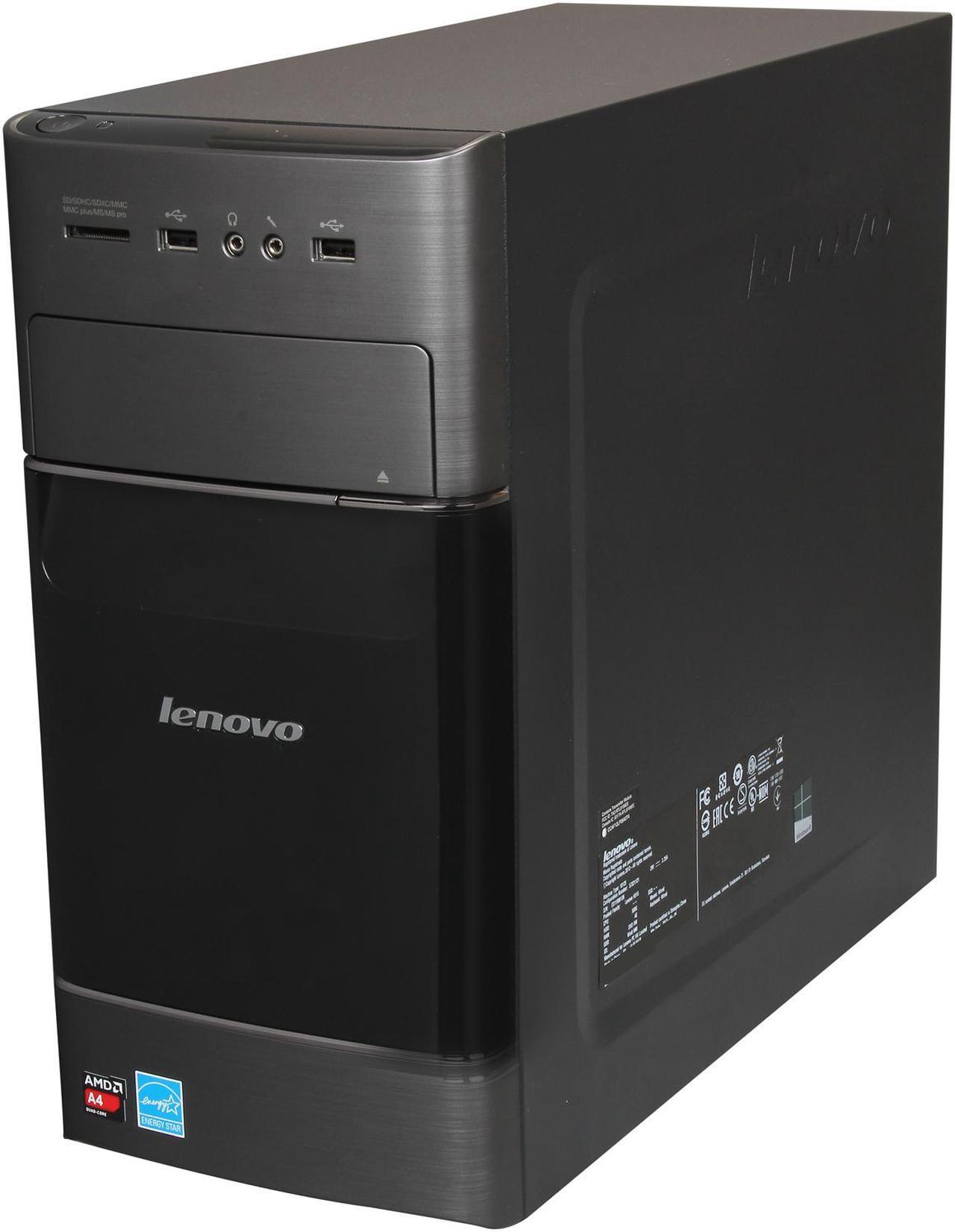Alt view image 3 of 9 - Lenovo Desktop PC H515 (57321121) AMD A4-5000 4GB DDR3 500GB HDD AMD Radeon HD 8330 Windows 8 64-bit