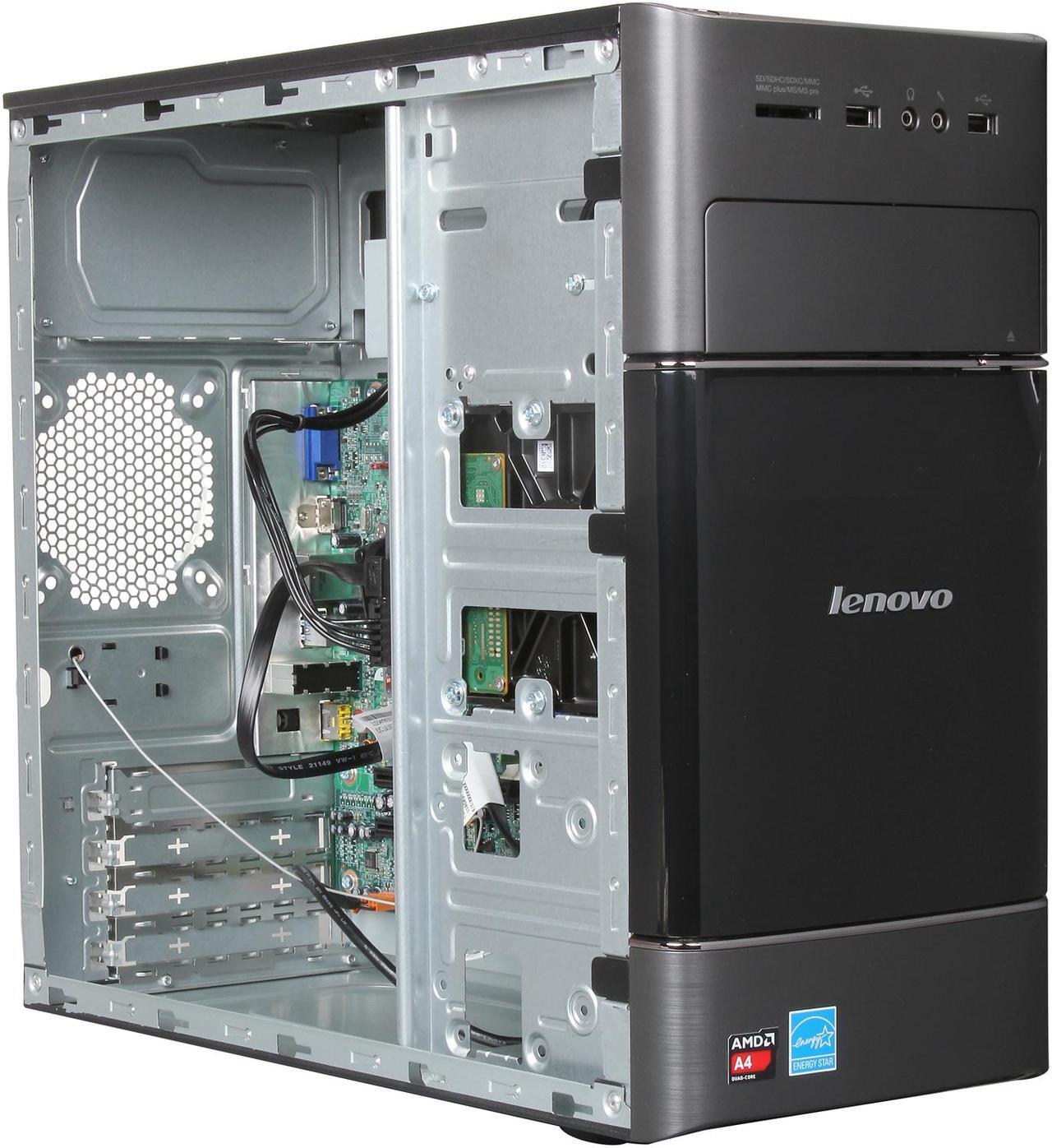 Alt view image 7 of 9 - Lenovo Desktop PC H515 (57321121) AMD A4-5000 4GB DDR3 500GB HDD AMD Radeon HD 8330 Windows 8 64-bit